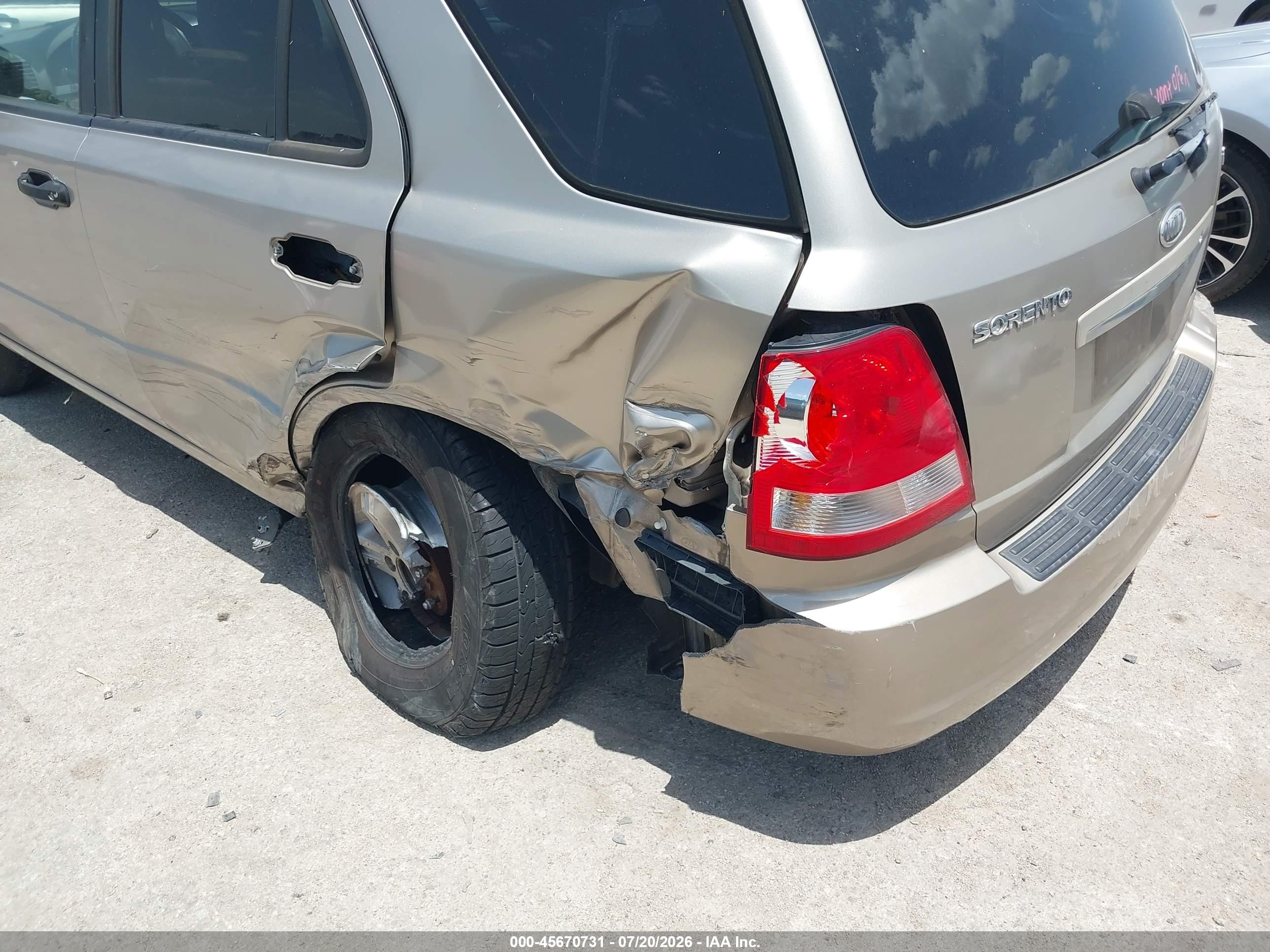2006 Kia Sorento Ex/lx Champagne vin: KNDJD733365609764