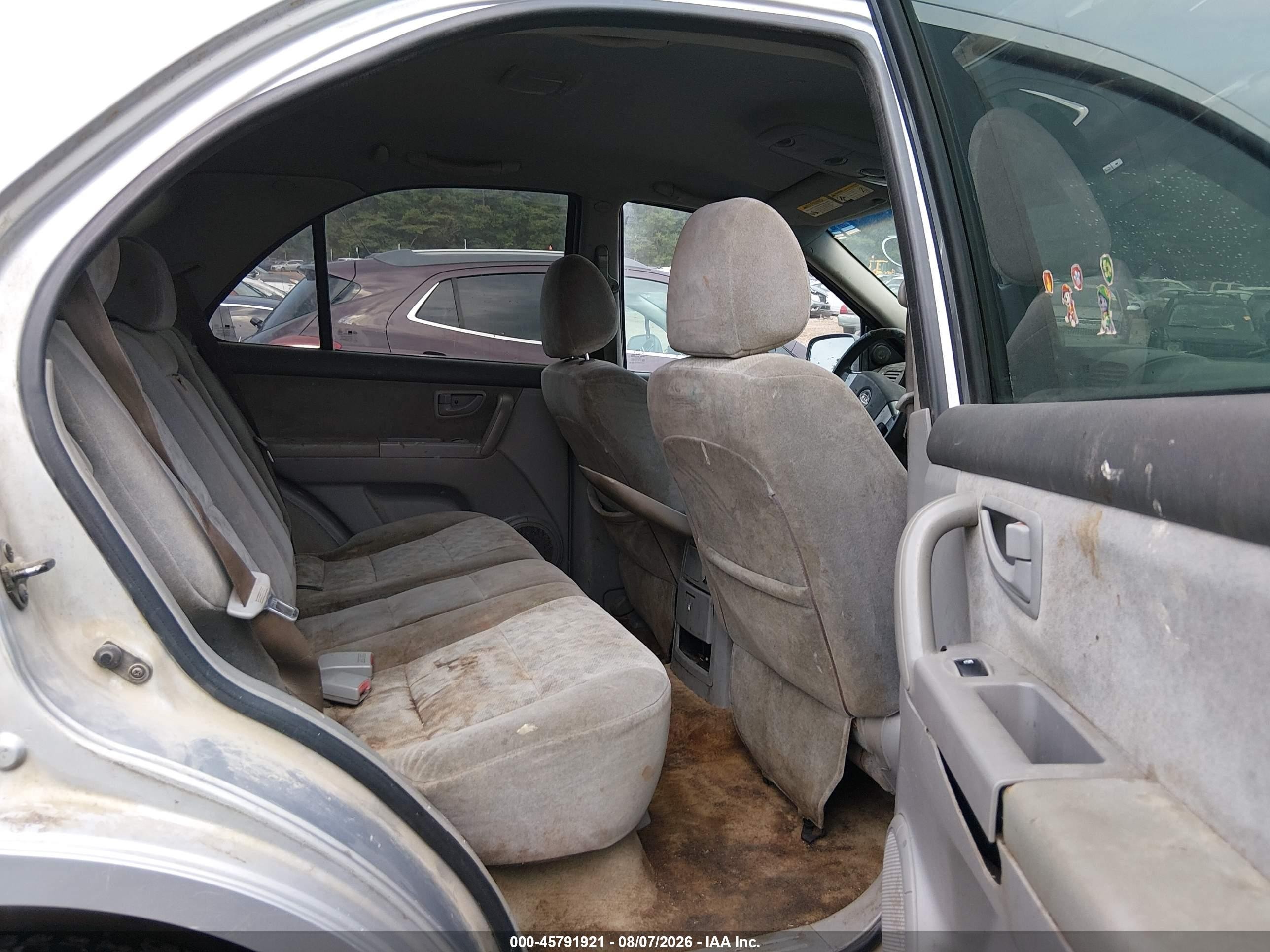 2005 Kia Sorento Ex/lx Silver vin: KNDJD733455403612