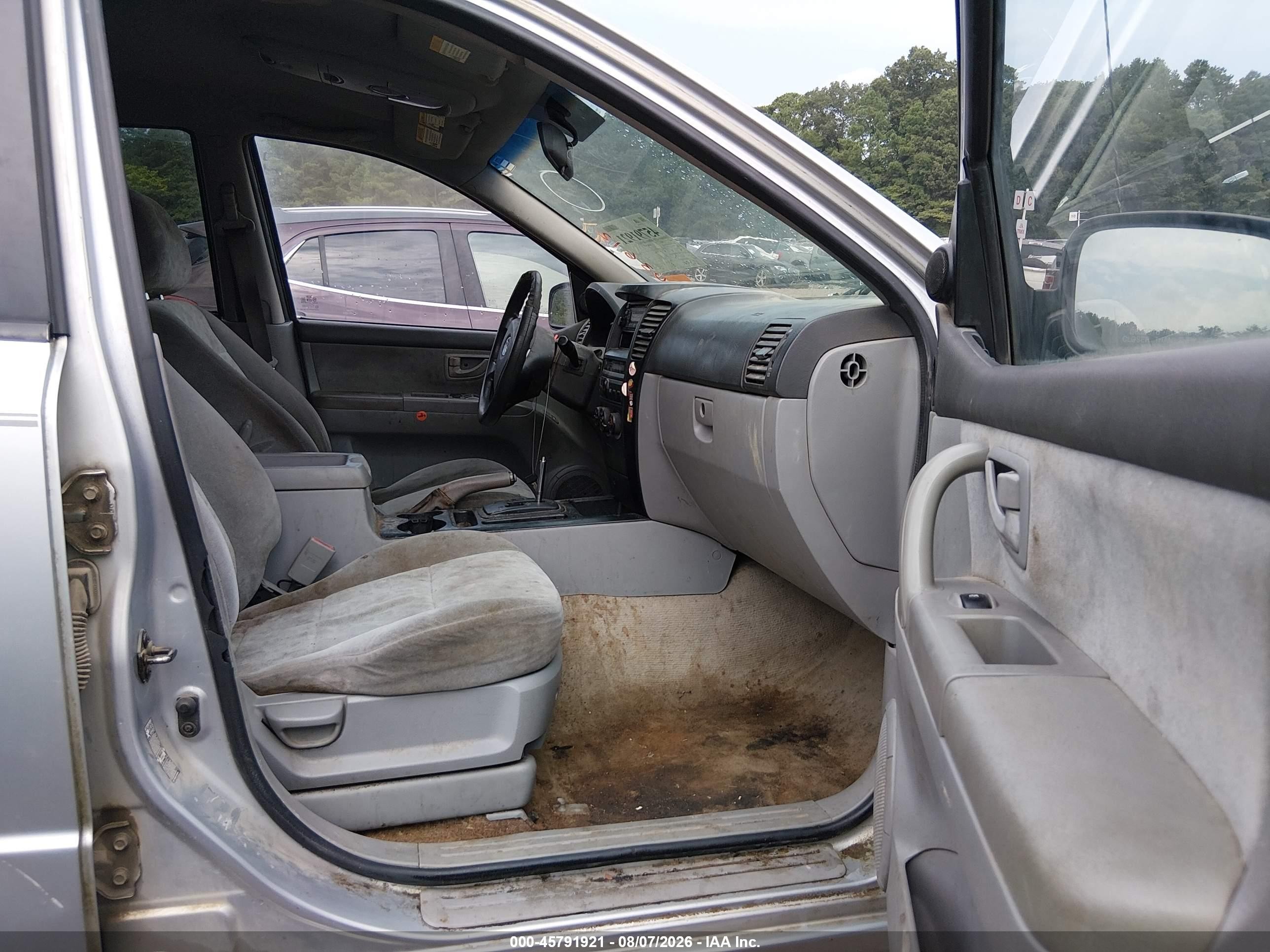 2005 Kia Sorento Ex/lx Silver vin: KNDJD733455403612
