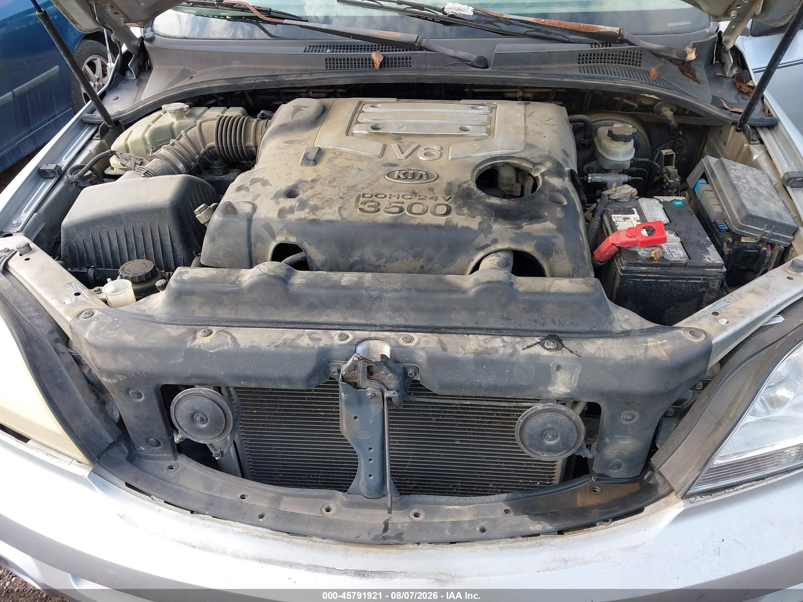 2005 Kia Sorento Ex/lx Silver vin: KNDJD733455403612