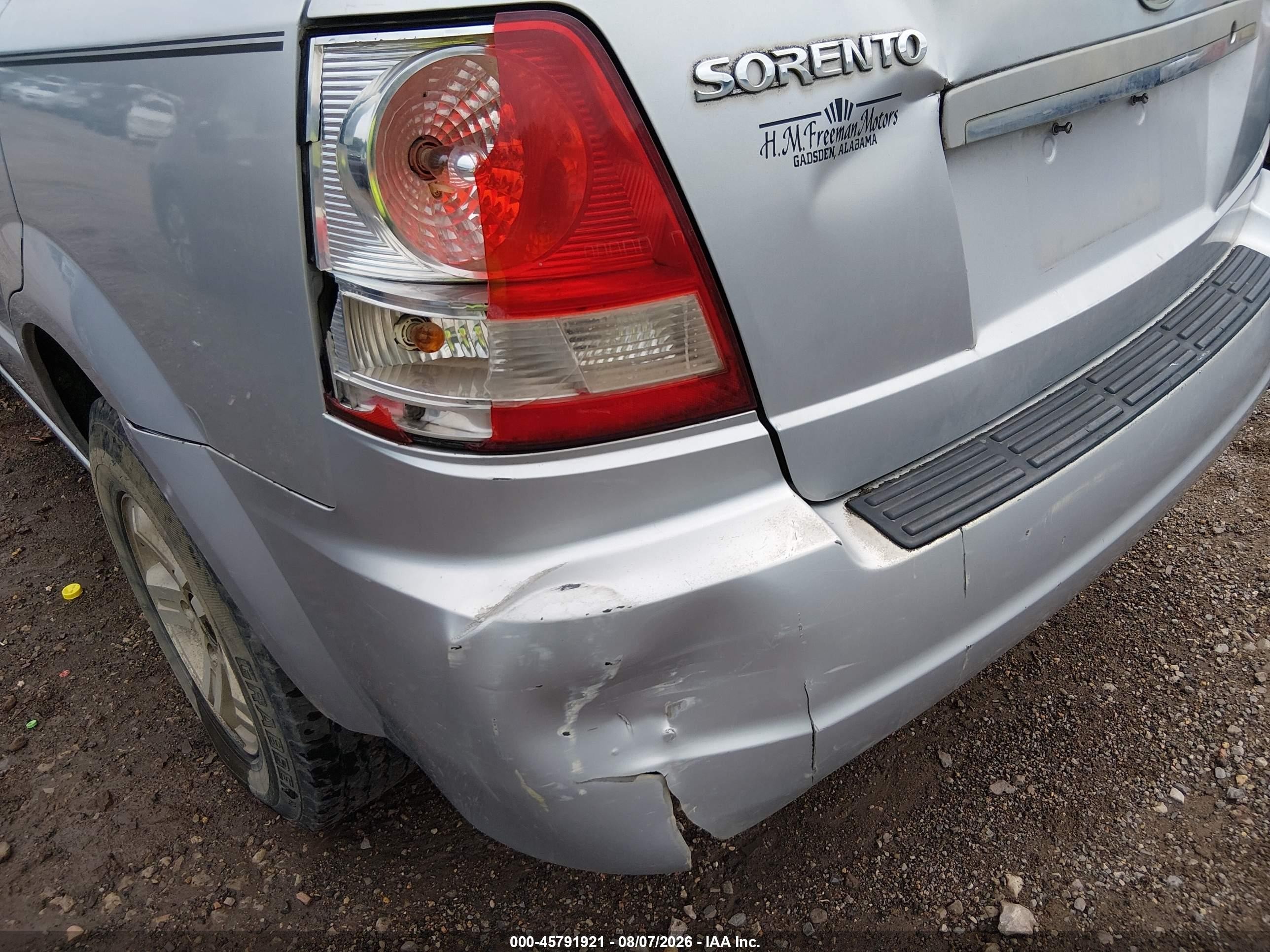 2005 Kia Sorento Ex/lx Silver vin: KNDJD733455403612
