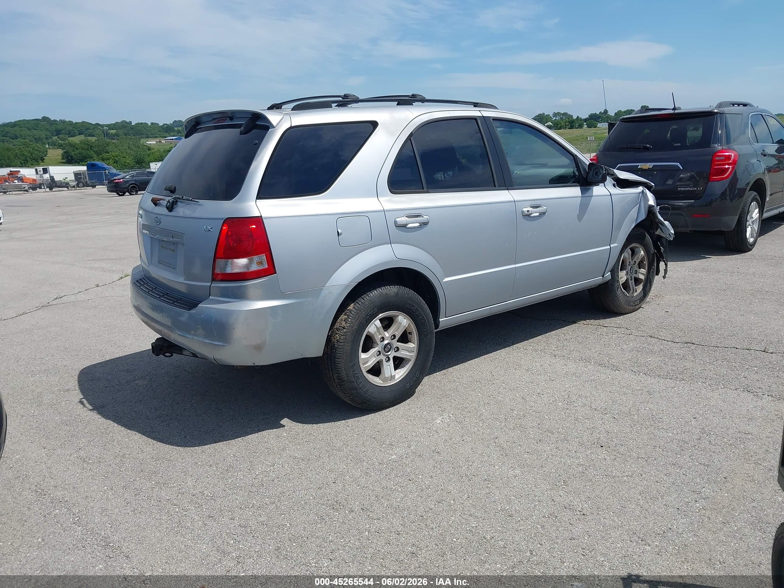 2005 Kia Sorento Ex/lx Серебряный vin: KNDJD733555442452