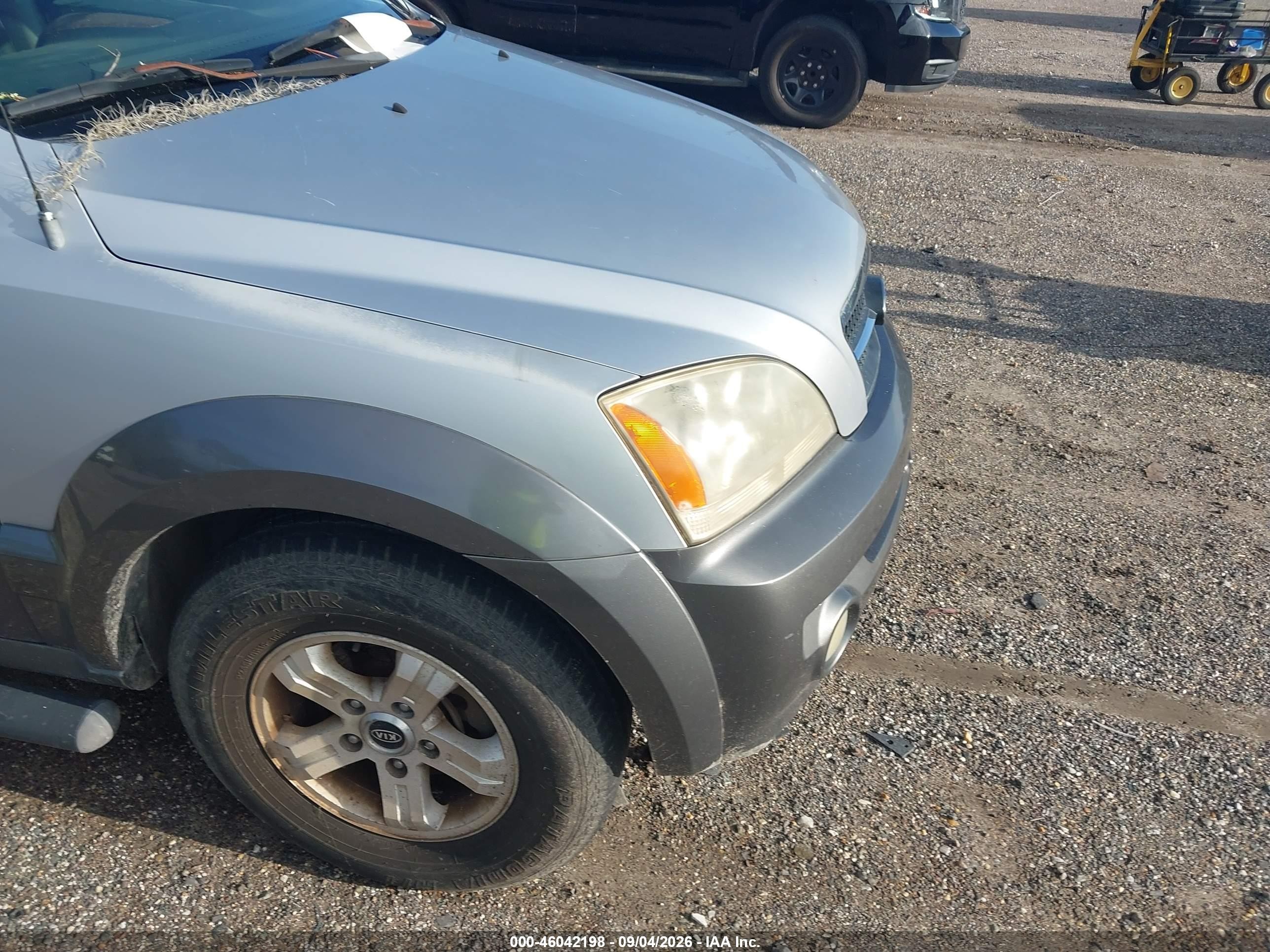 2005 Kia Sorento Ex/lx Silver vin: KNDJD733555493093