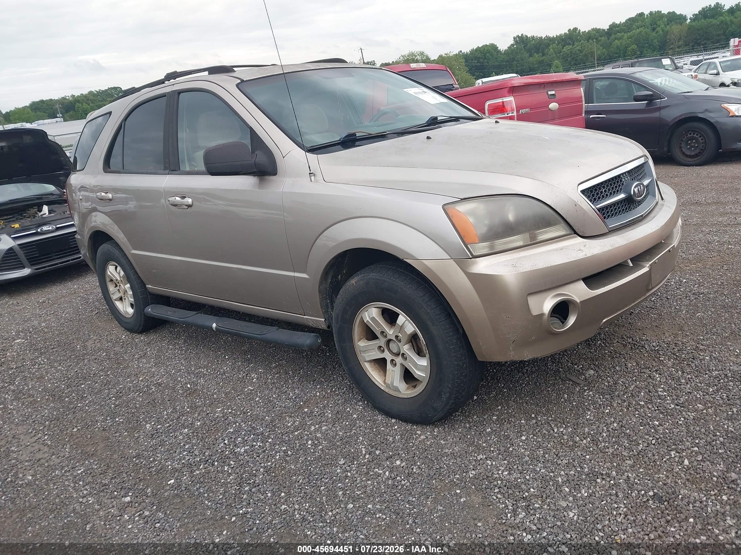 2006 Kia Sorento Ex/lx Tan vin: KNDJD733565641258