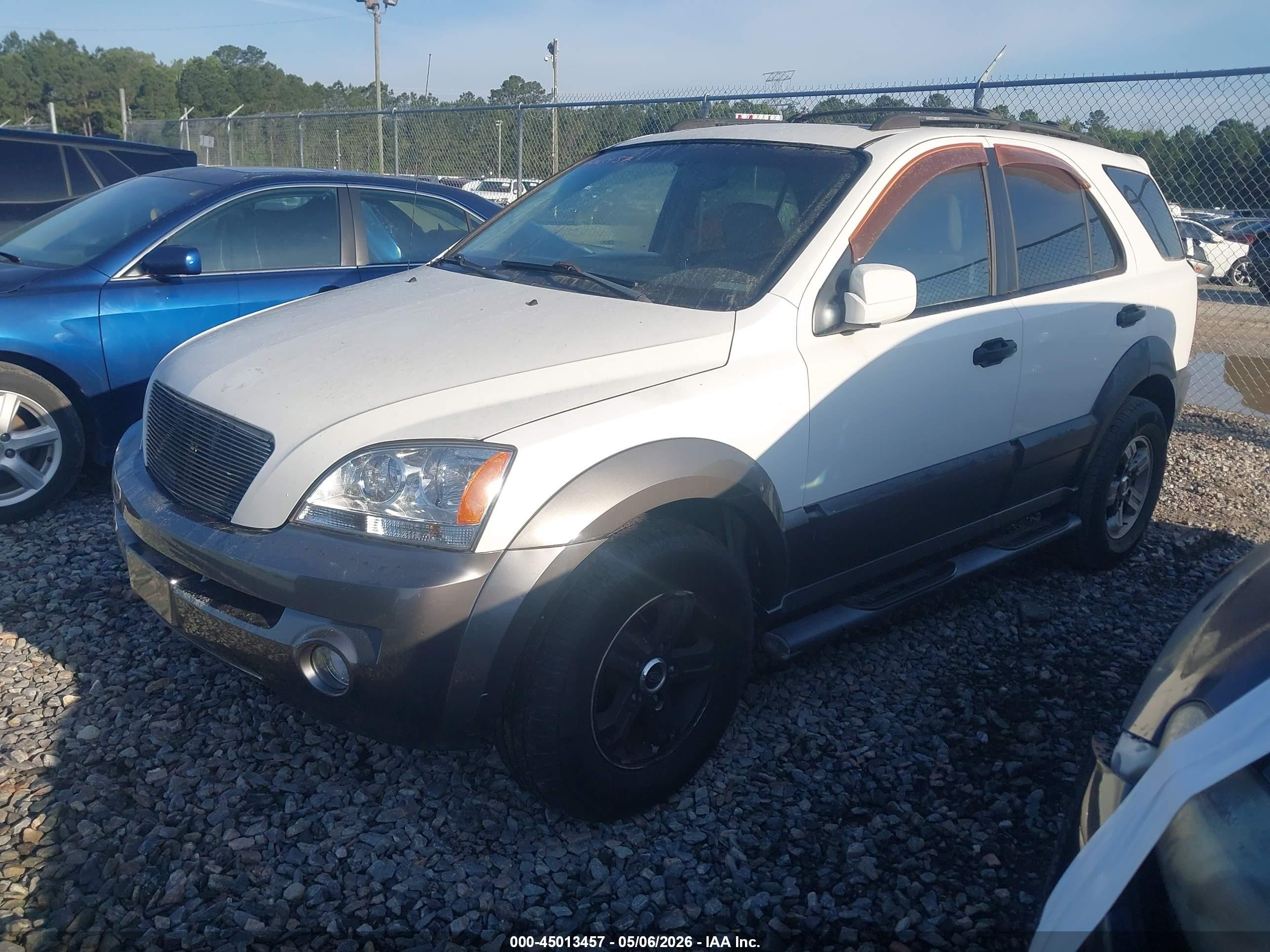 2005 Kia Sorento Ex/lx White vin: KNDJD733655376199