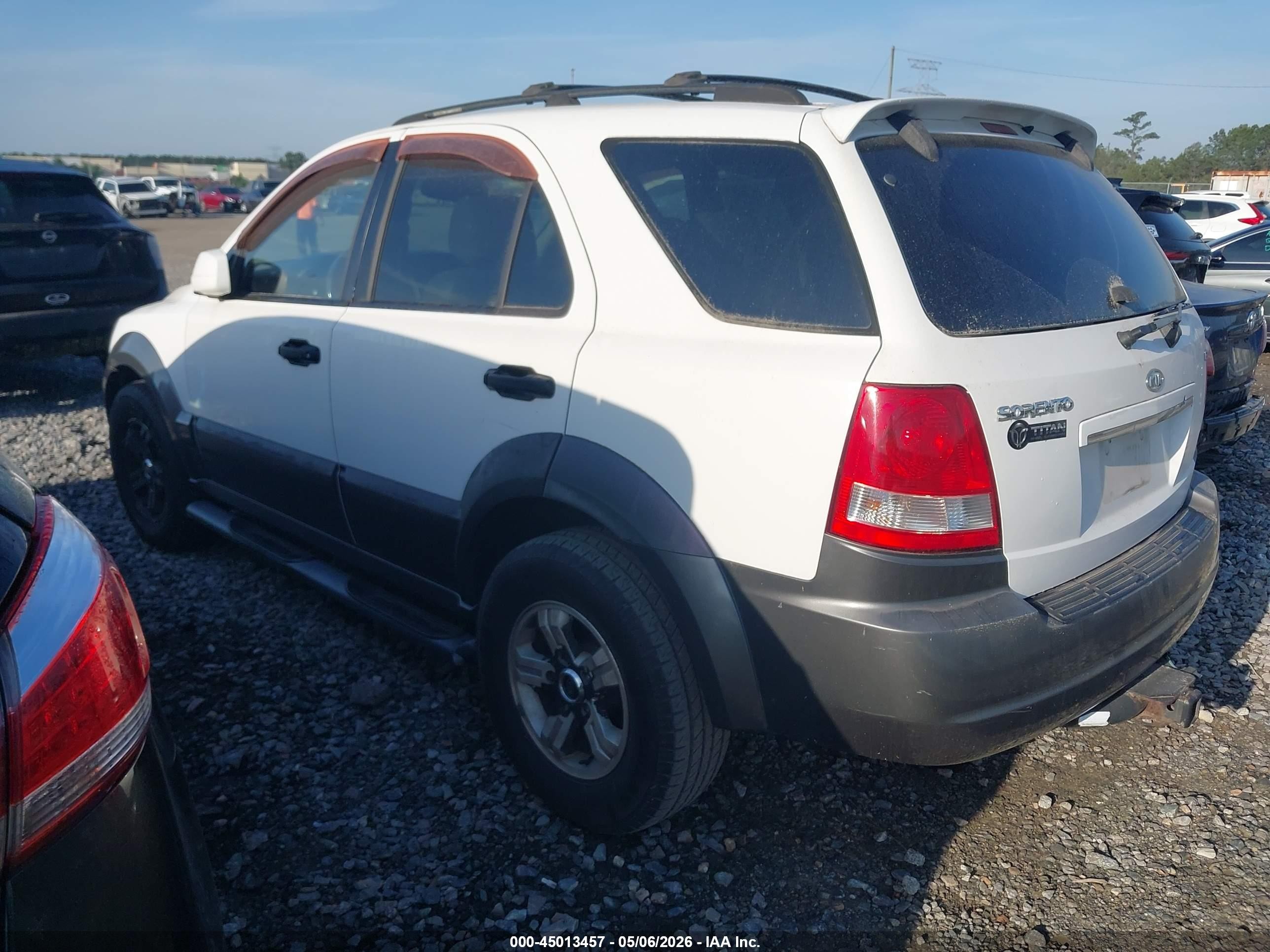 2005 Kia Sorento Ex/lx White vin: KNDJD733655376199