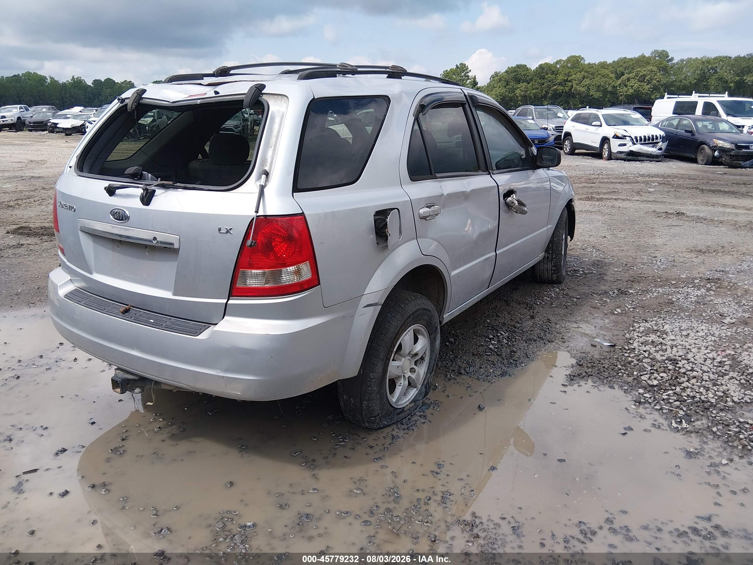 2006 Kia Sorento Ex/lx Silver vin: KNDJD733765509540