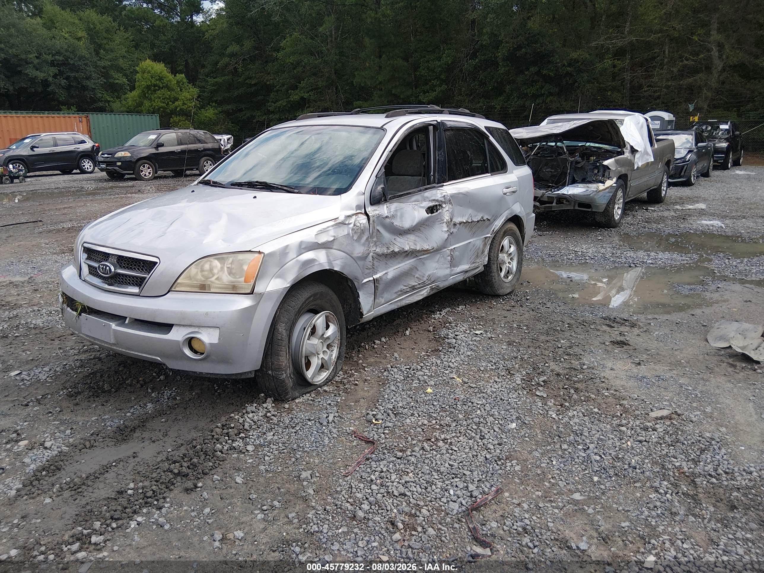 2006 Kia Sorento Ex/lx Silver vin: KNDJD733765509540