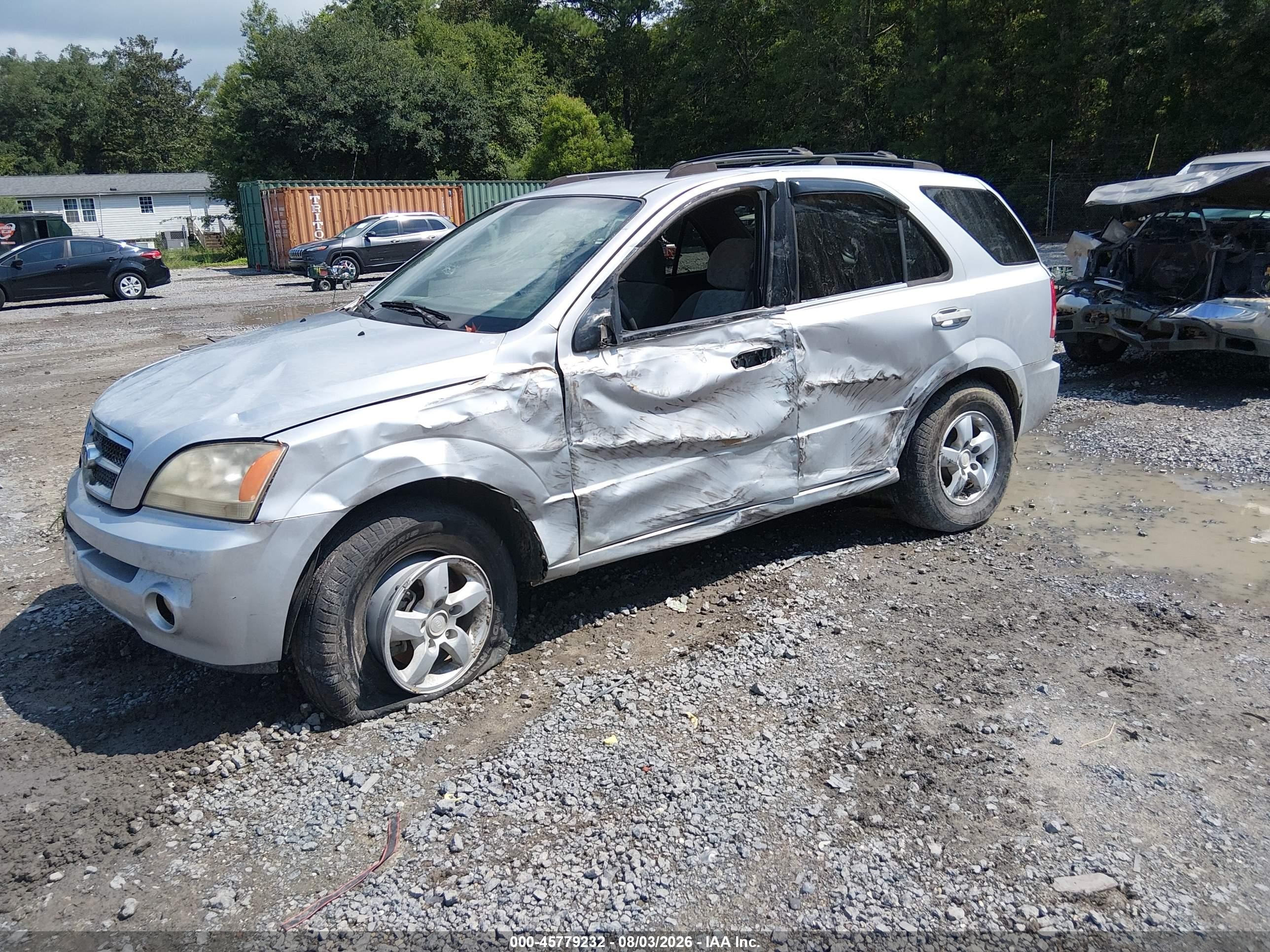 2006 Kia Sorento Ex/lx Silver vin: KNDJD733765509540
