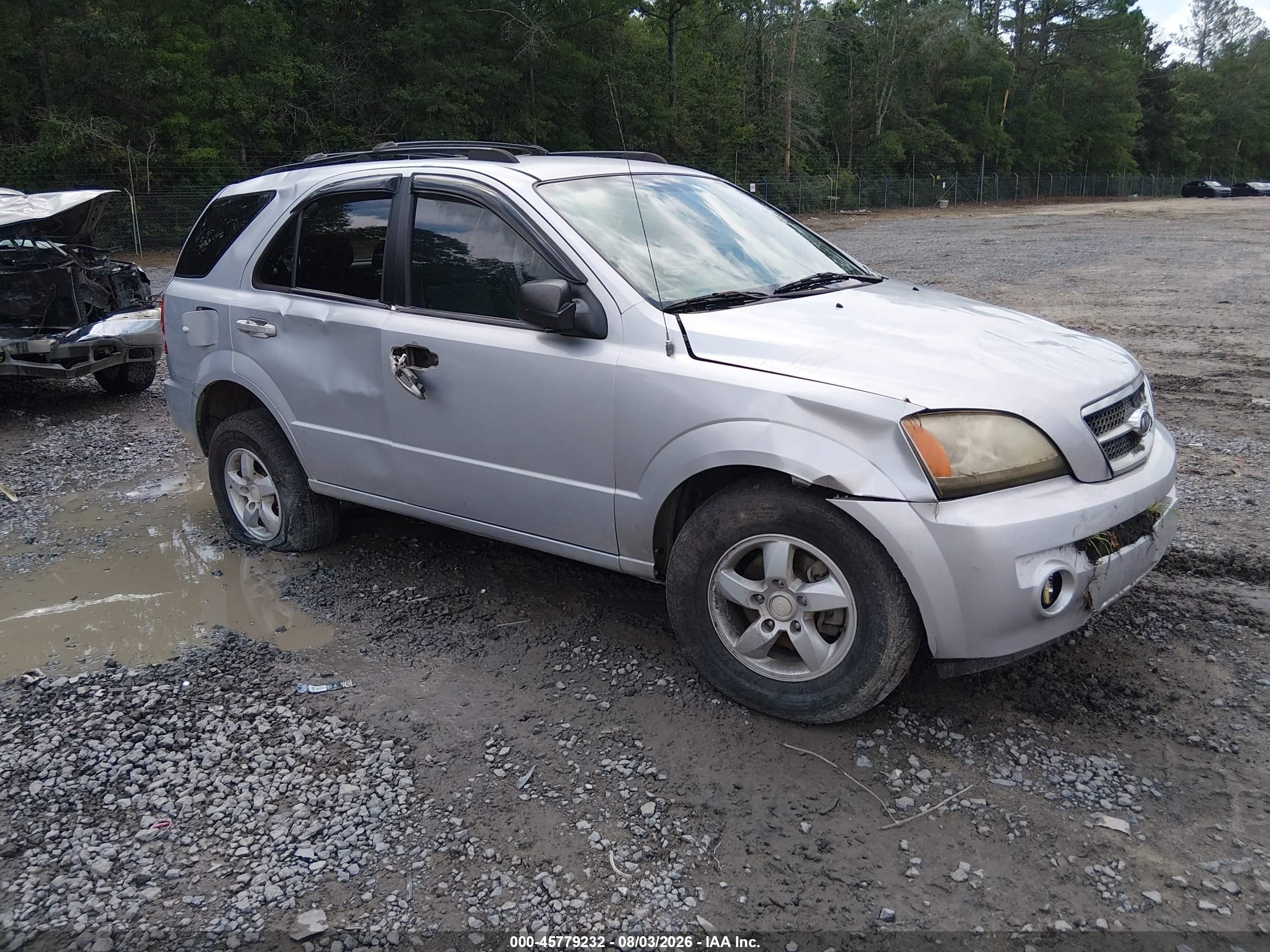 2006 Kia Sorento Ex/lx Silver vin: KNDJD733765509540