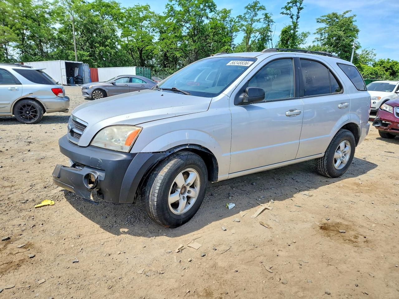 2006 Kia Sorento Lx Серебряный vin: KNDJD733765522689
