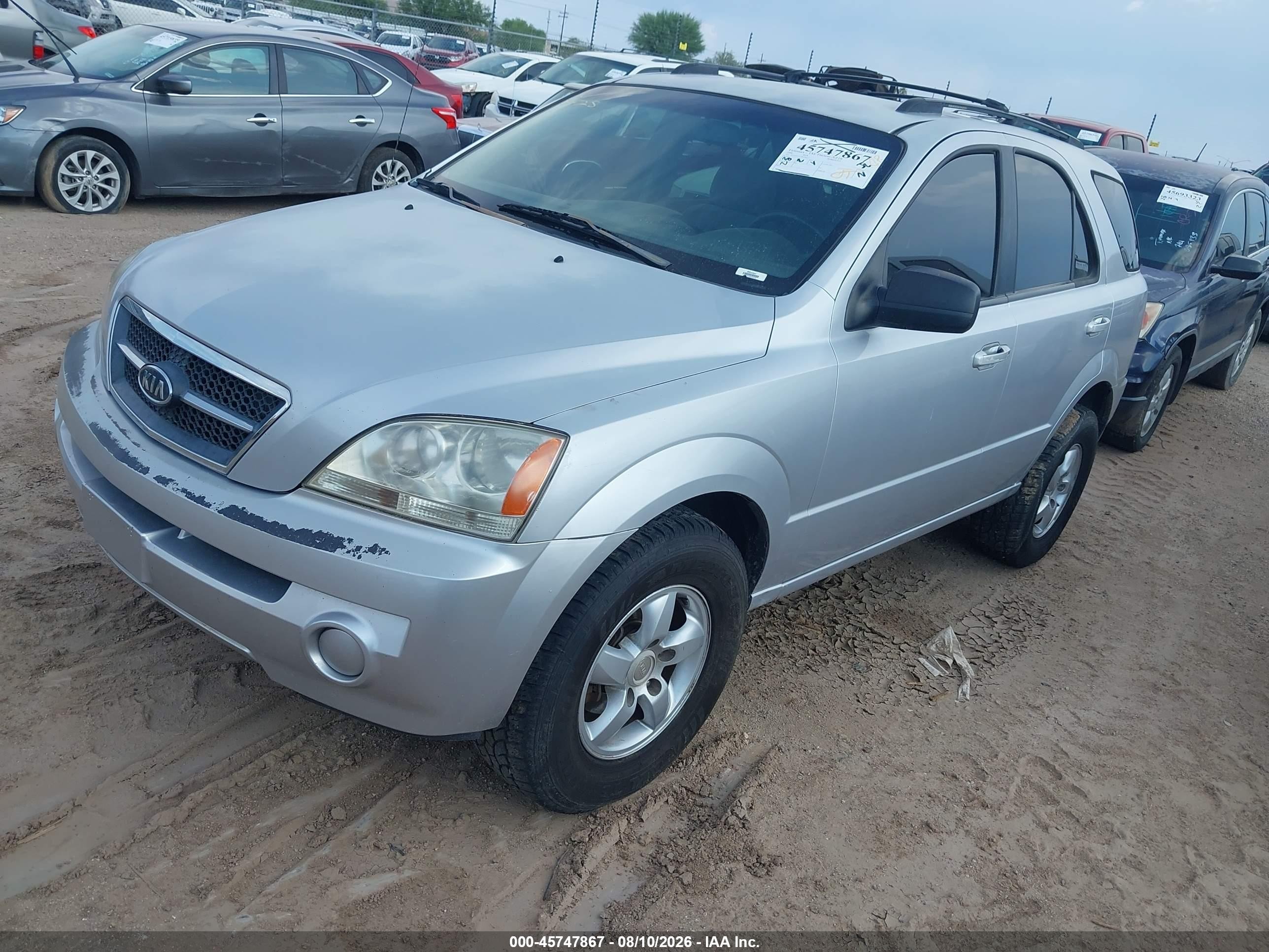 2006 Kia Sorento Ex/lx Серебряный vin: KNDJD733765586277