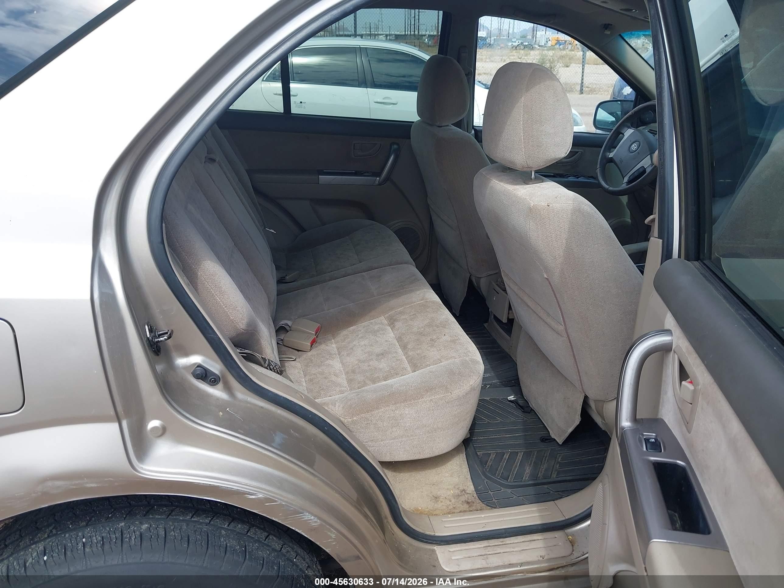 2006 Kia Sorento Ex/lx Champagne vin: KNDJD733865552333