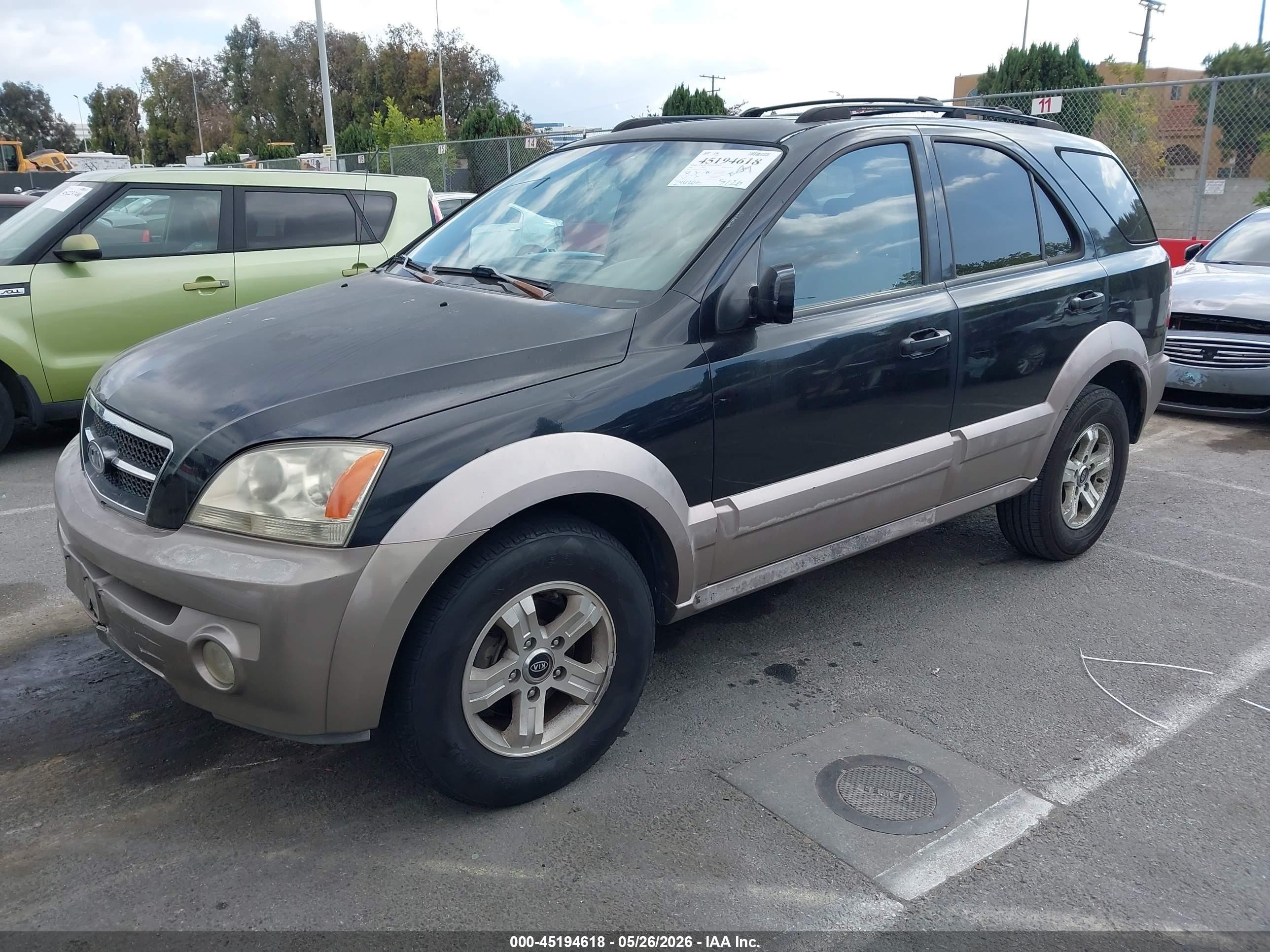 2003 Kia Sorento Ex/lx Black vin: KNDJD733X35126042