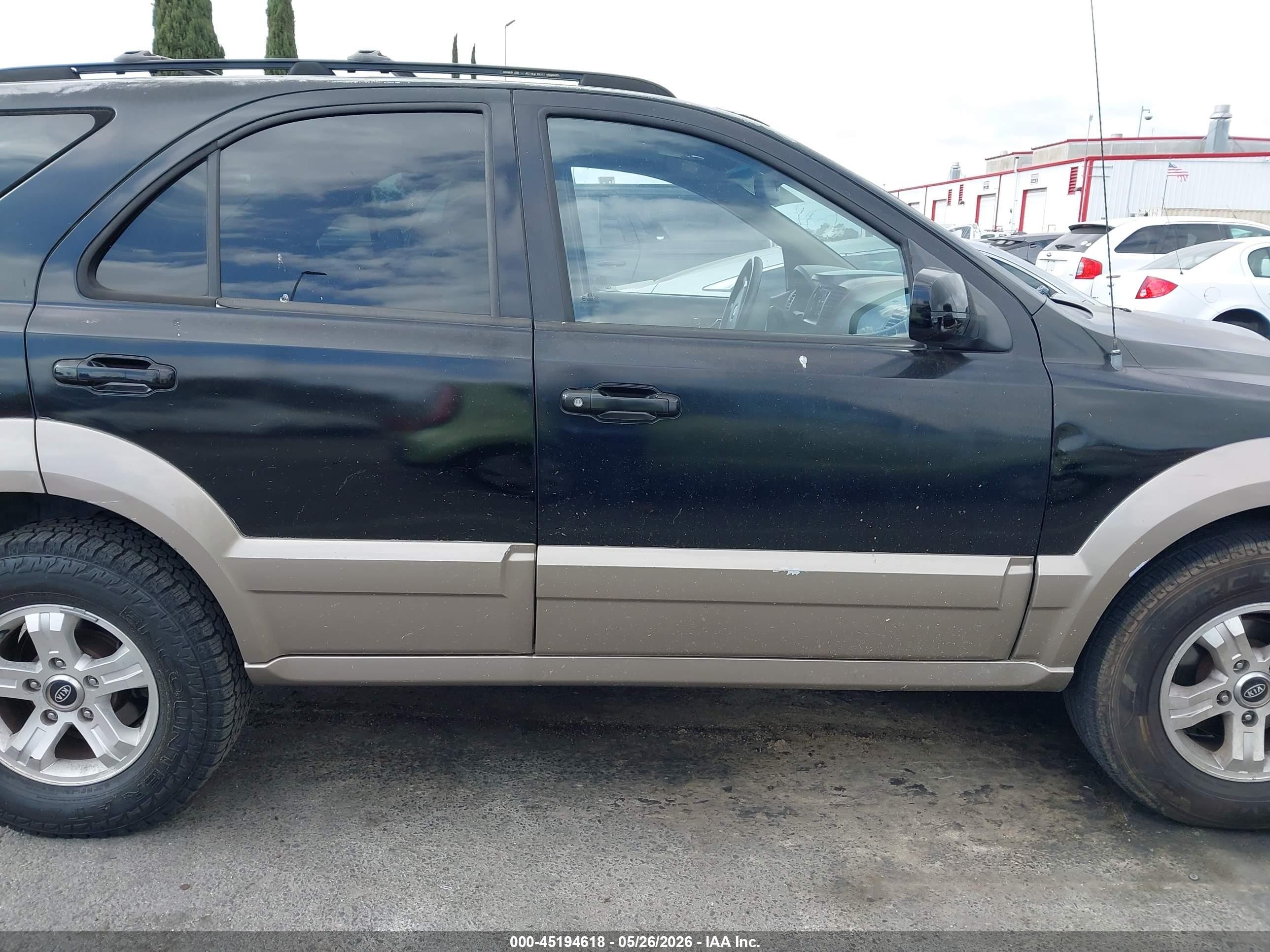 2003 Kia Sorento Ex/lx Black vin: KNDJD733X35126042