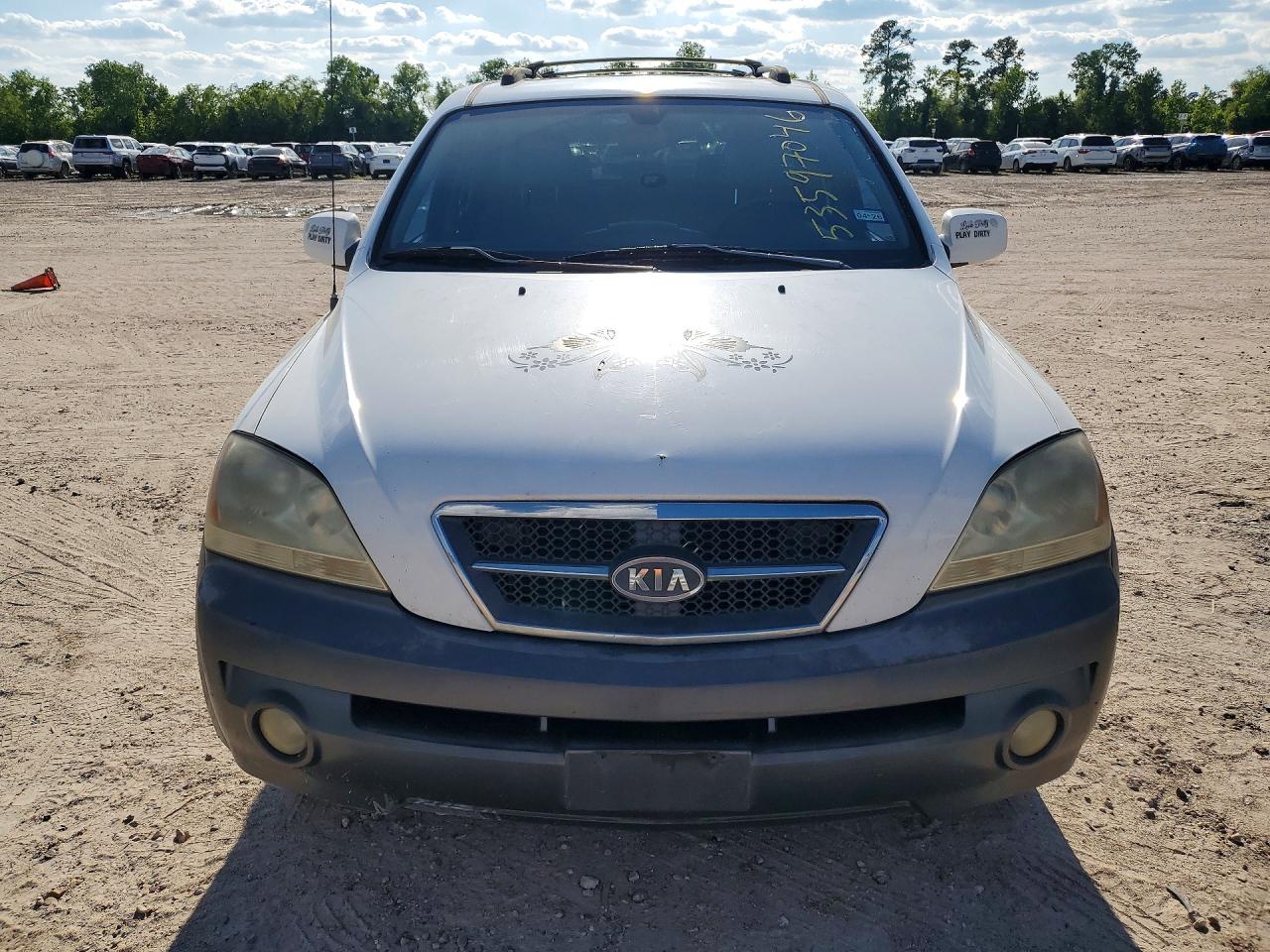 2005 Kia Sorento Lx White vin: KNDJD733X55367571