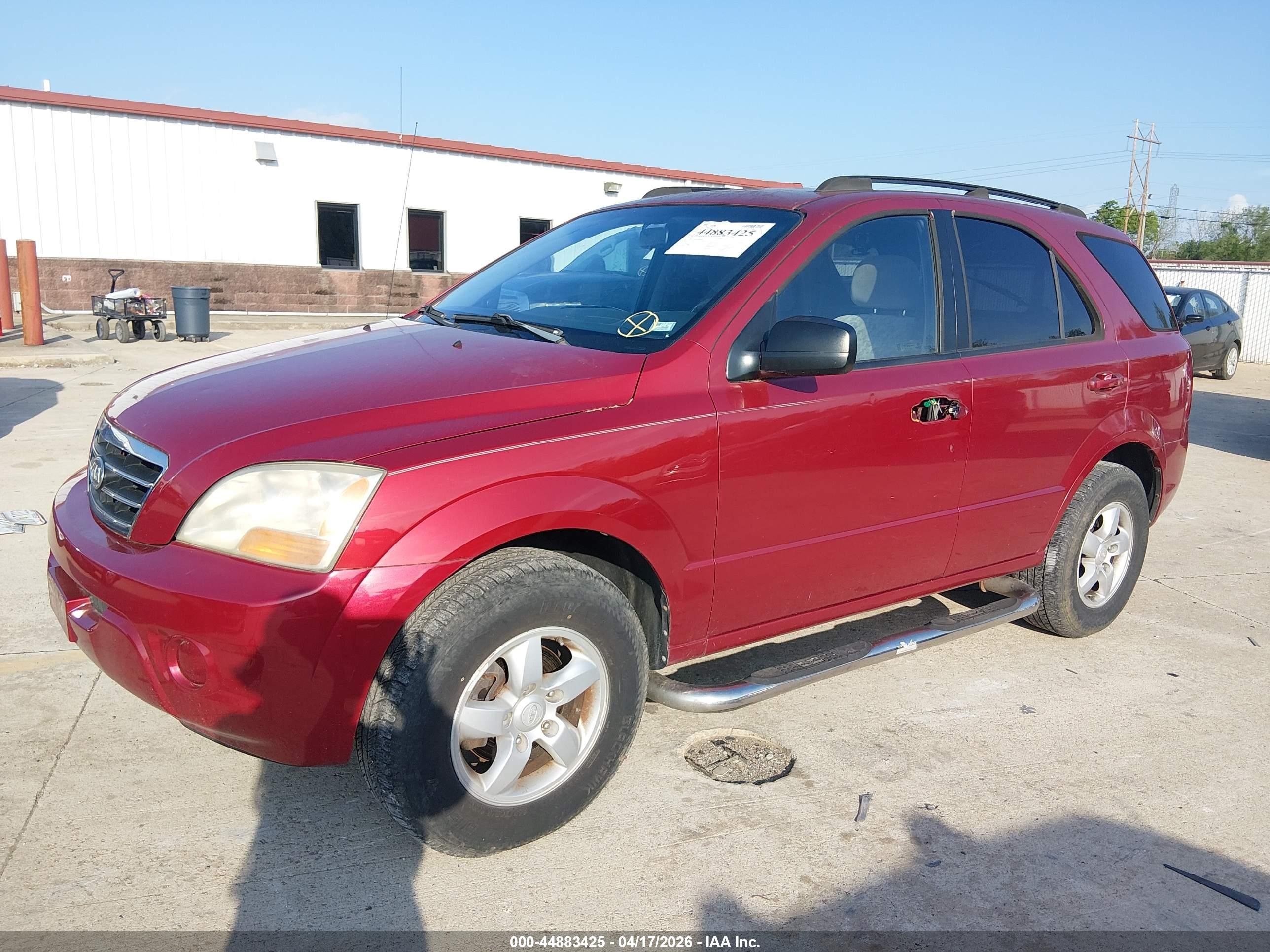 2008 Kia Sorento Lx Red vin: KNDJD735085808646