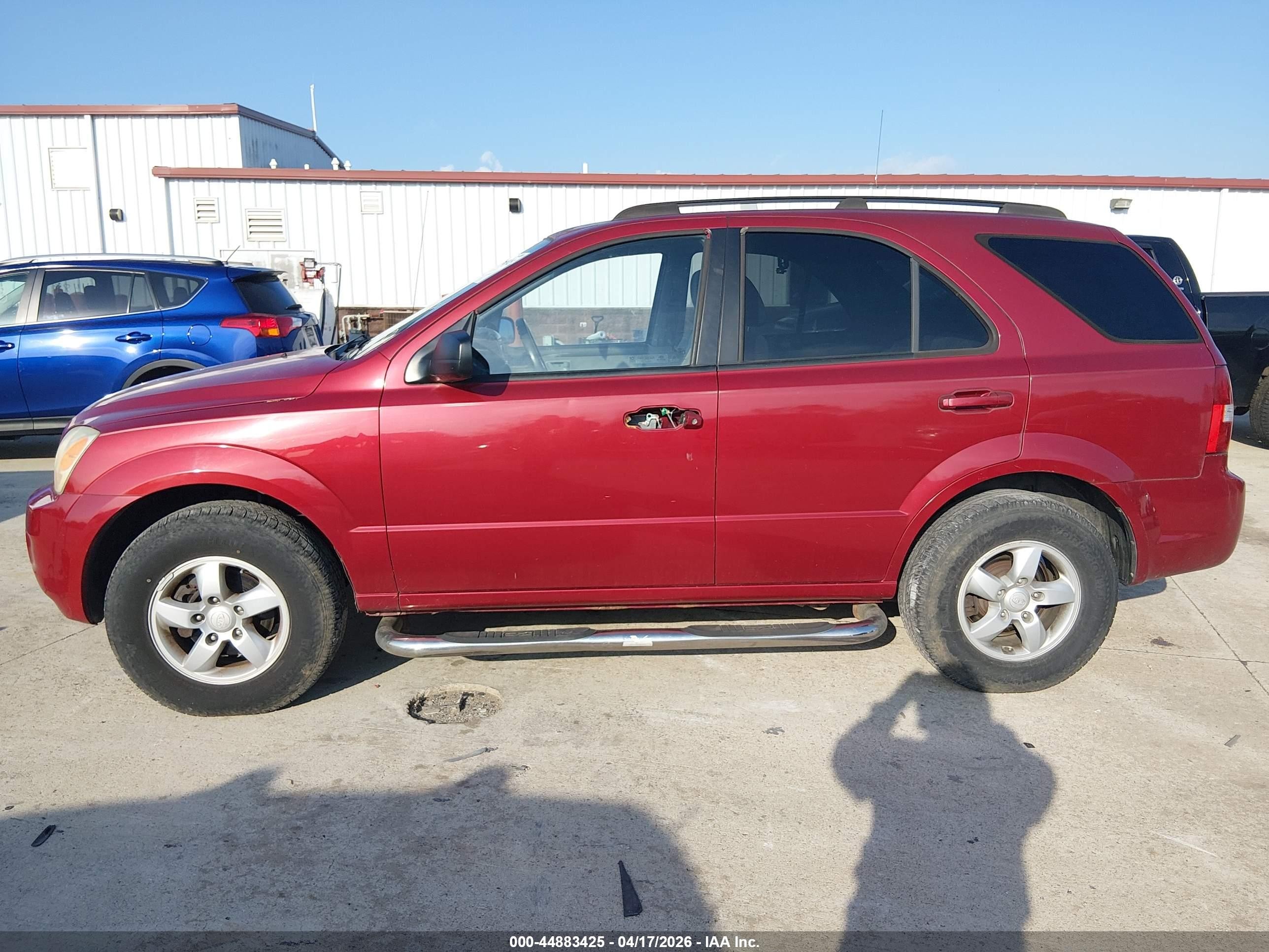 2008 Kia Sorento Lx Red vin: KNDJD735085808646