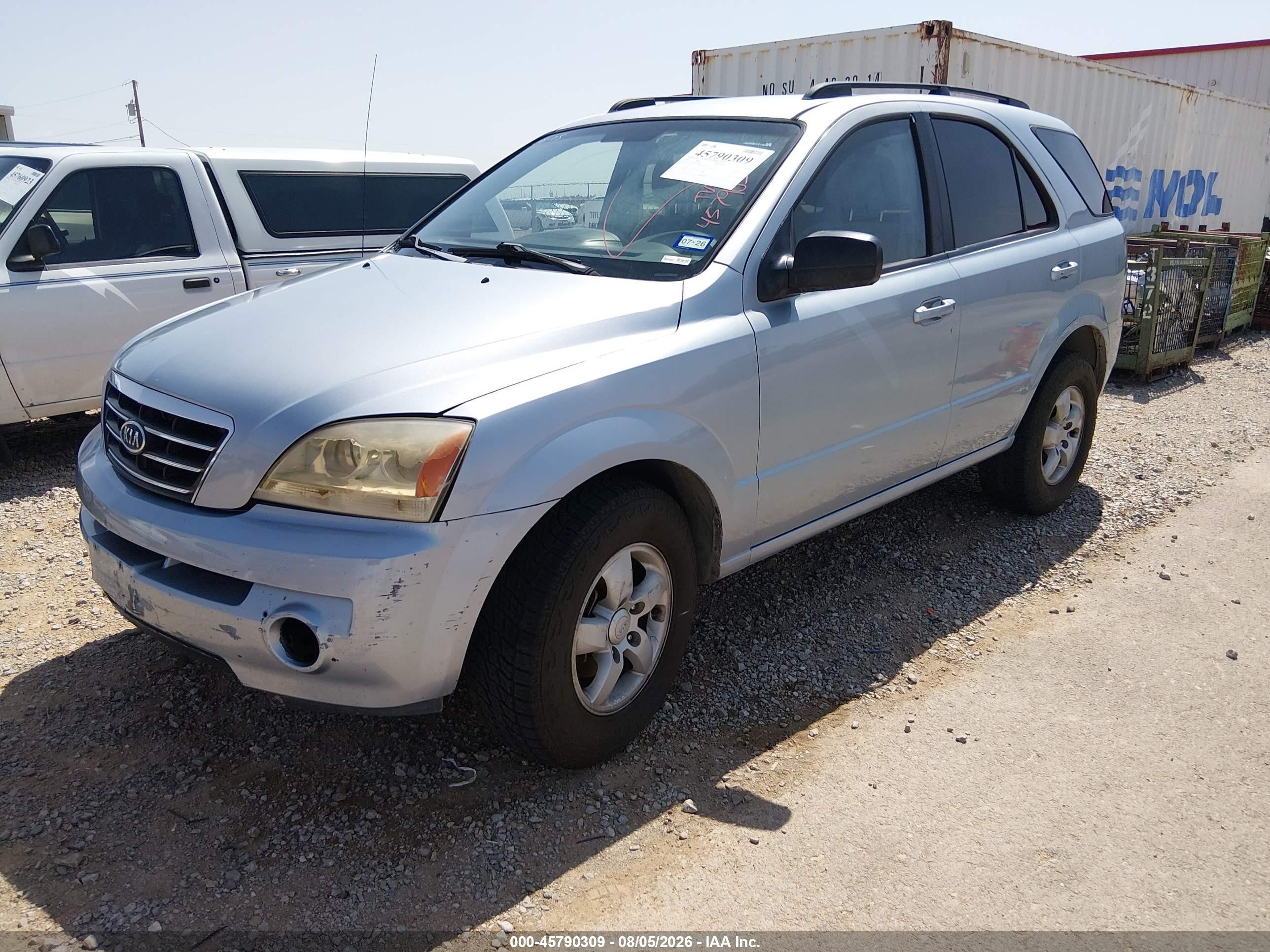 2008 Kia Sorento Lx Blue vin: KNDJD735085842506