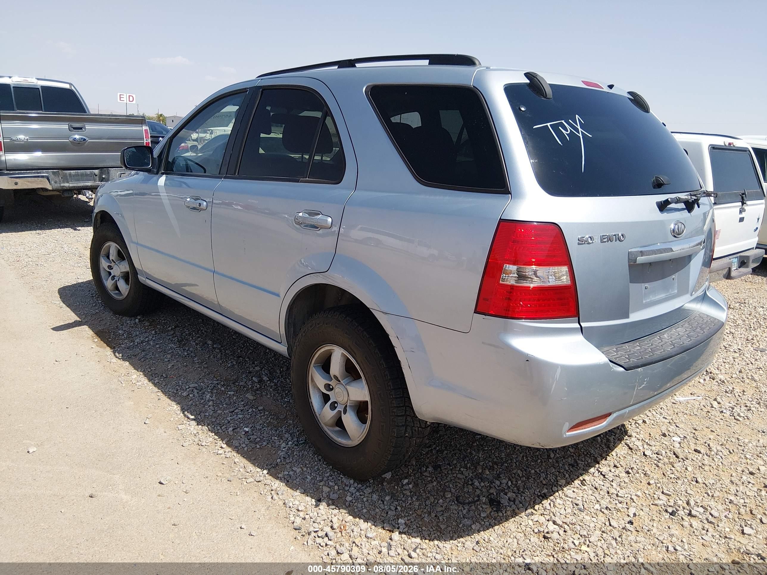 2008 Kia Sorento Lx Blue vin: KNDJD735085842506