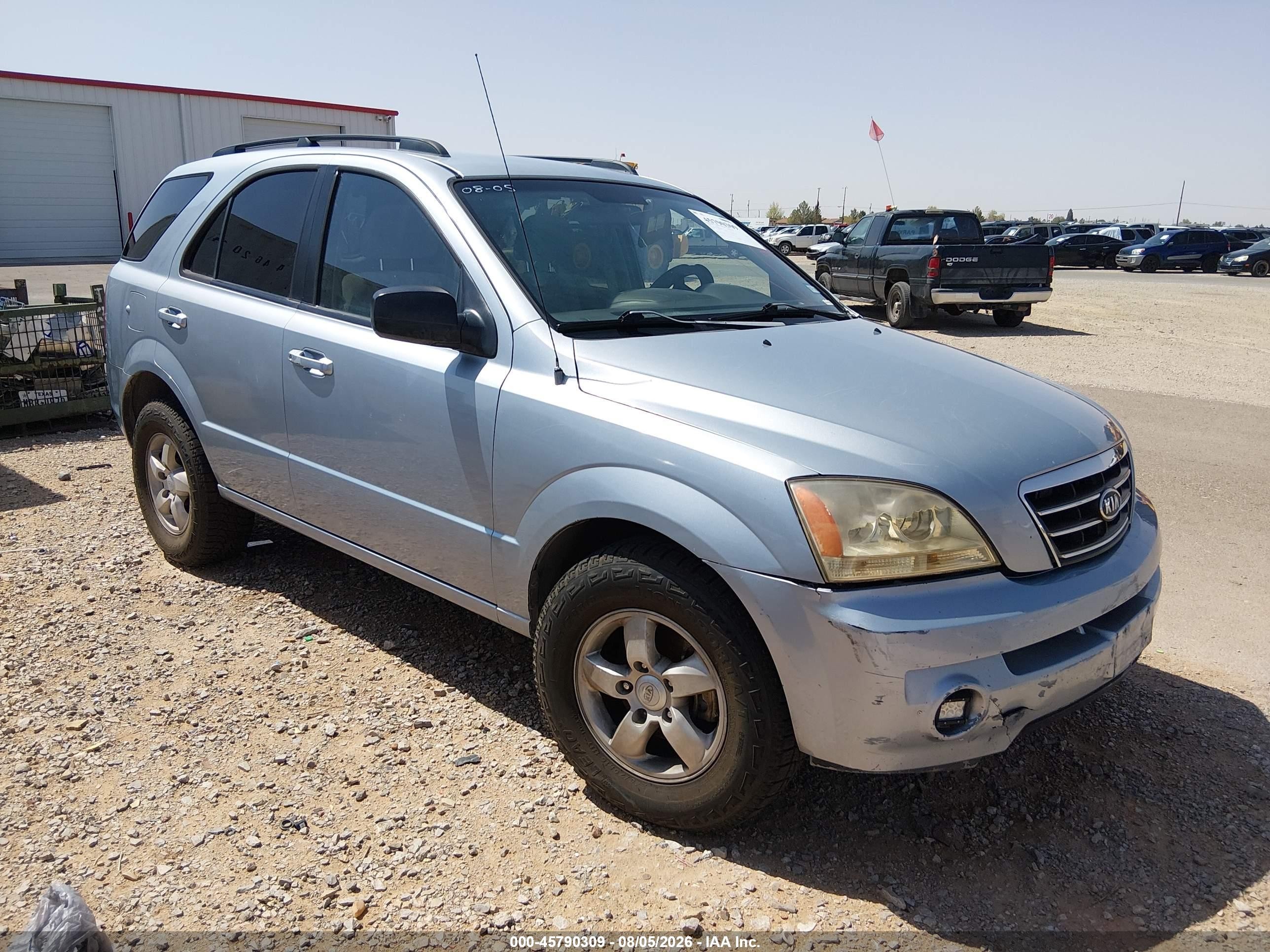 2008 Kia Sorento Lx Blue vin: KNDJD735085842506