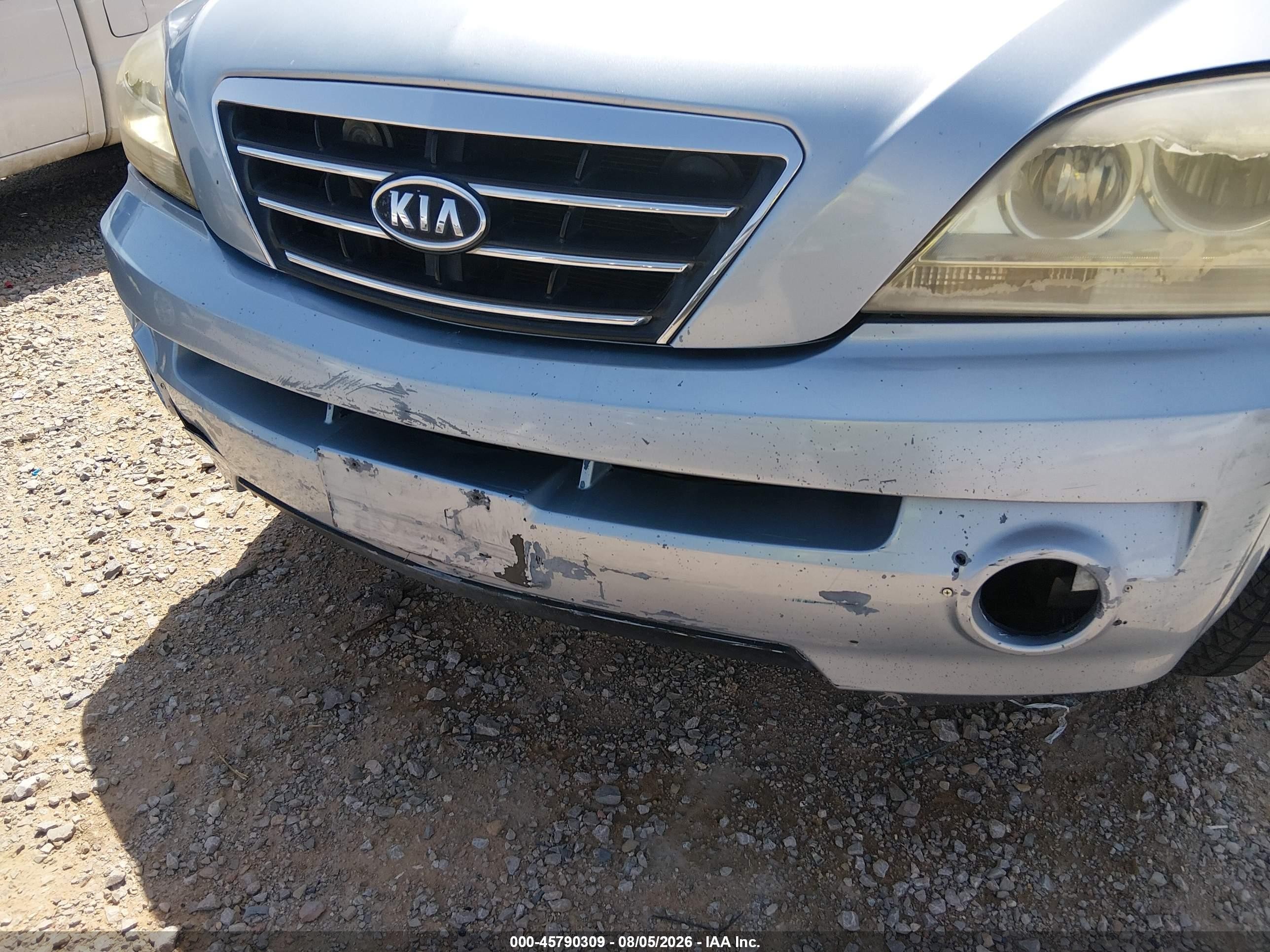 2008 Kia Sorento Lx Blue vin: KNDJD735085842506