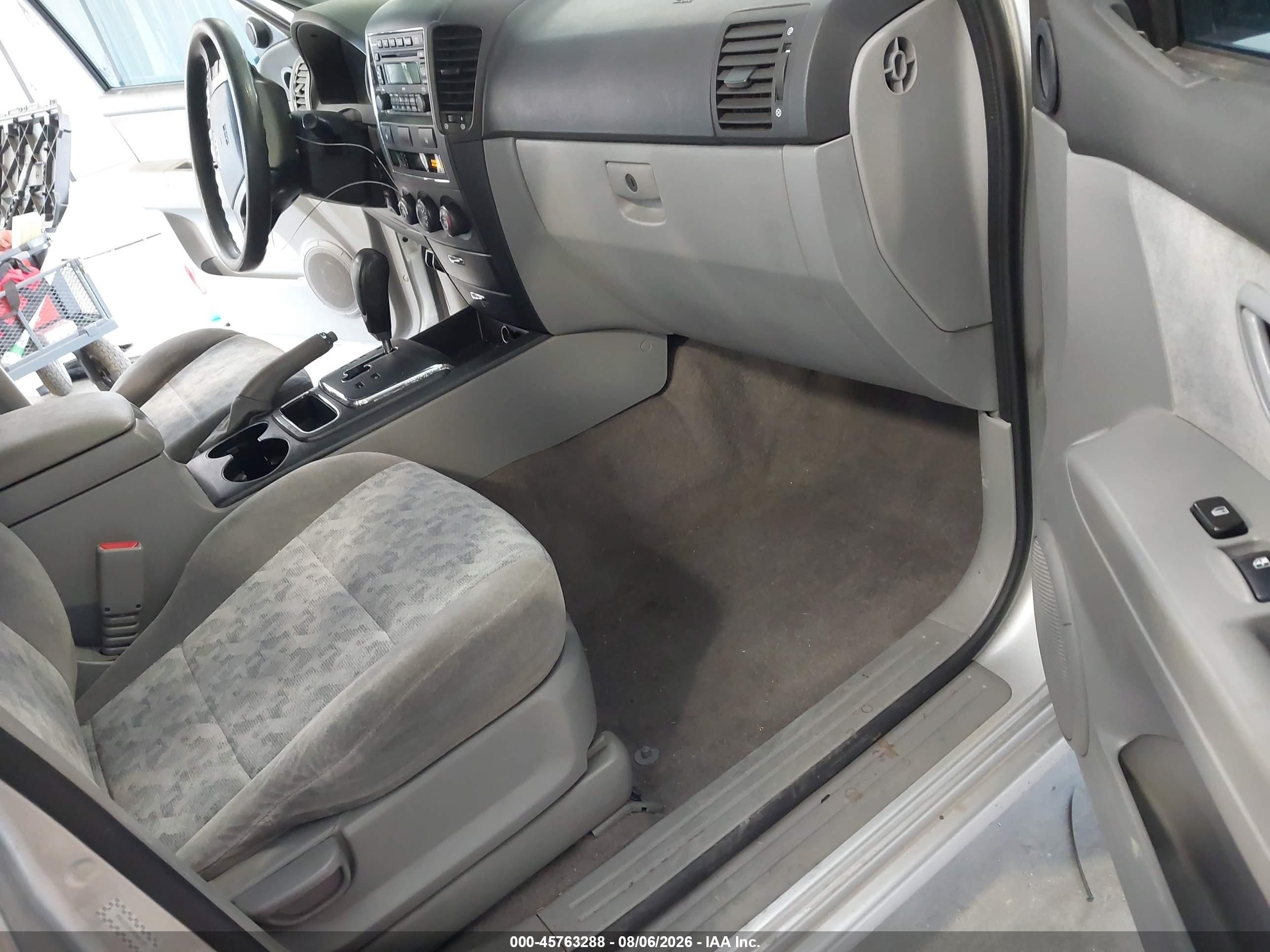 2008 Kia Sorento Lx Silver vin: KNDJD735085848130