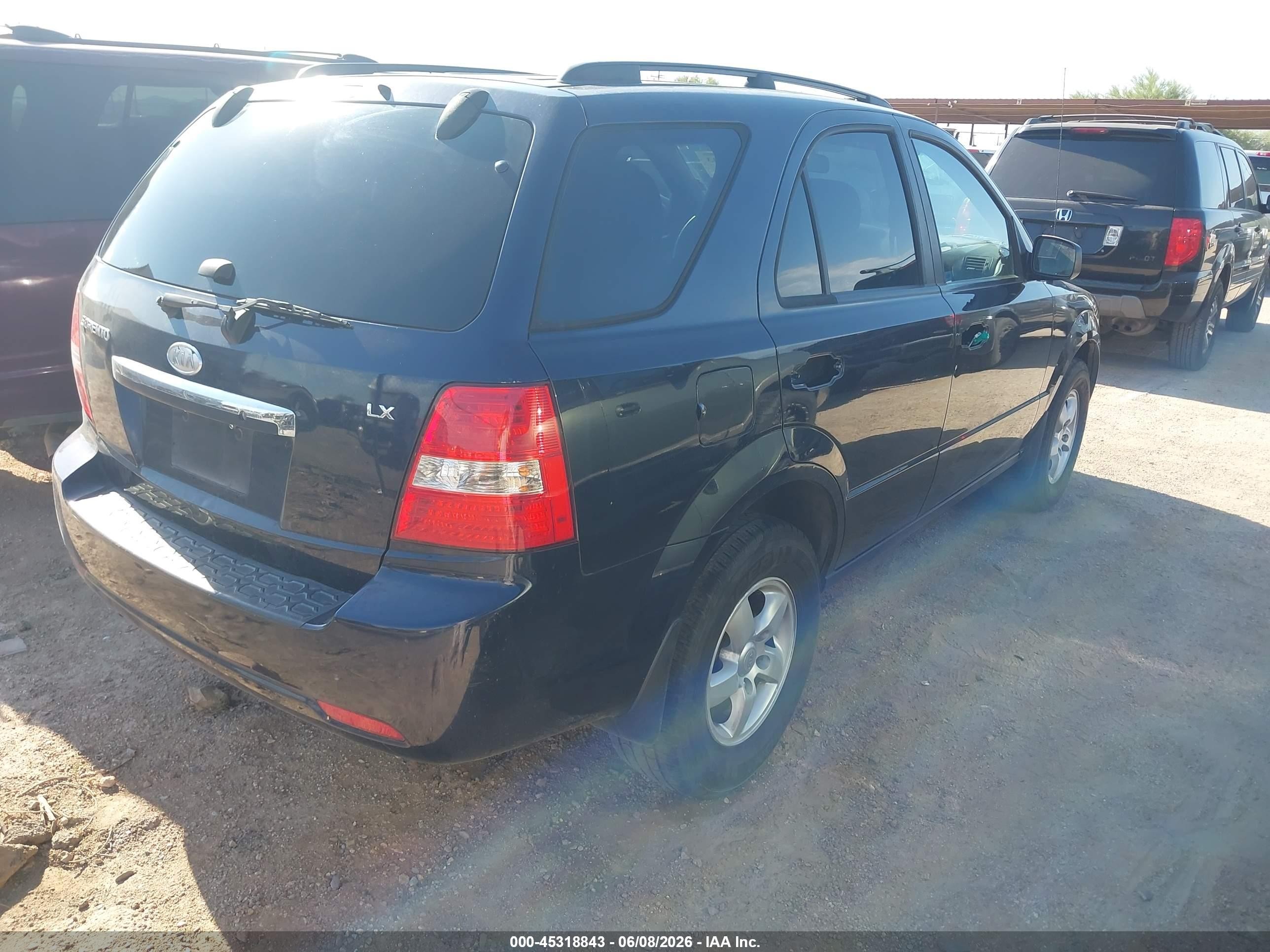 2008 Kia Sorento Lx Blue vin: KNDJD735085852937