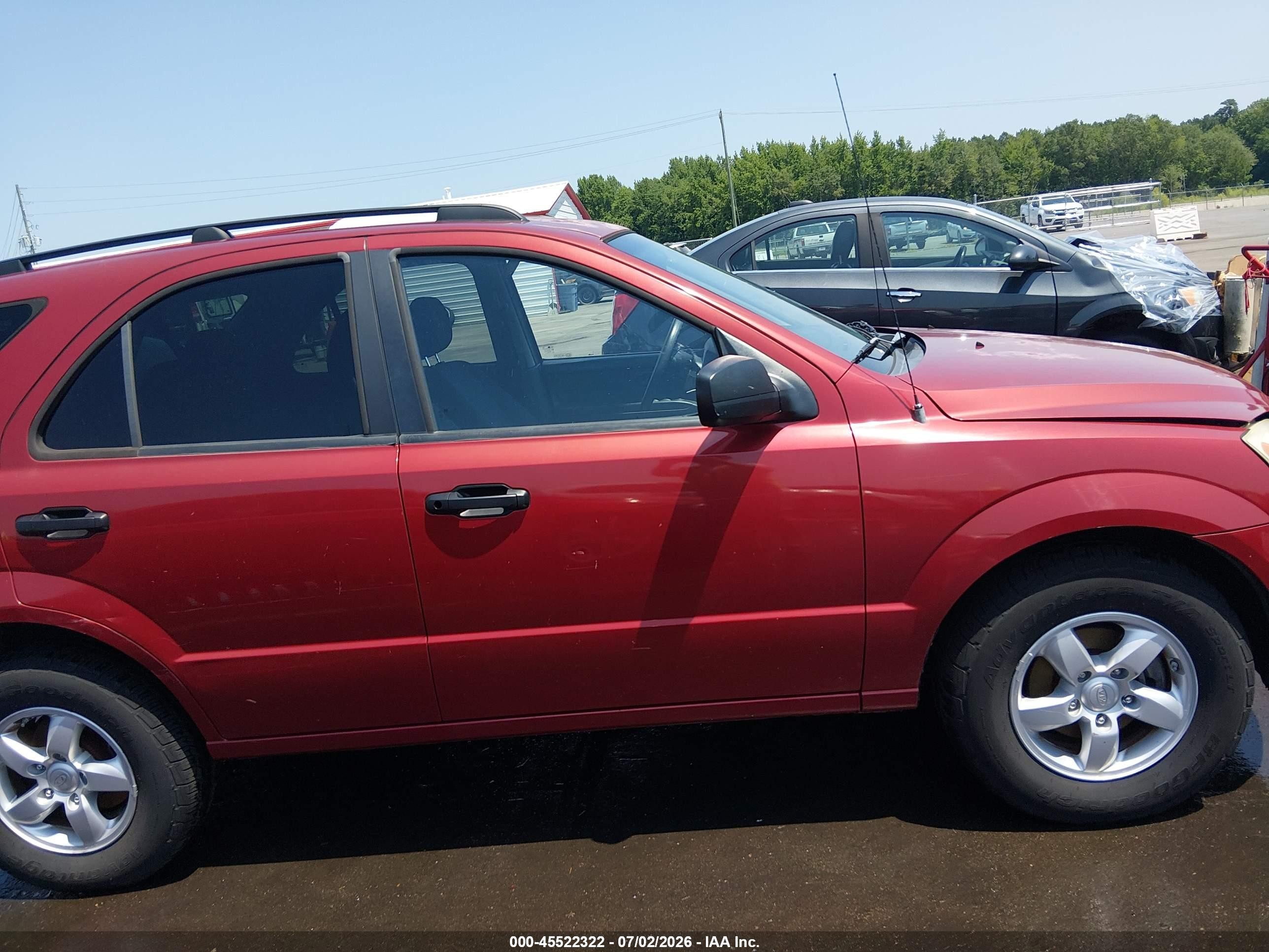 2009 Kia Sorento Lx Red vin: KNDJD735095890380