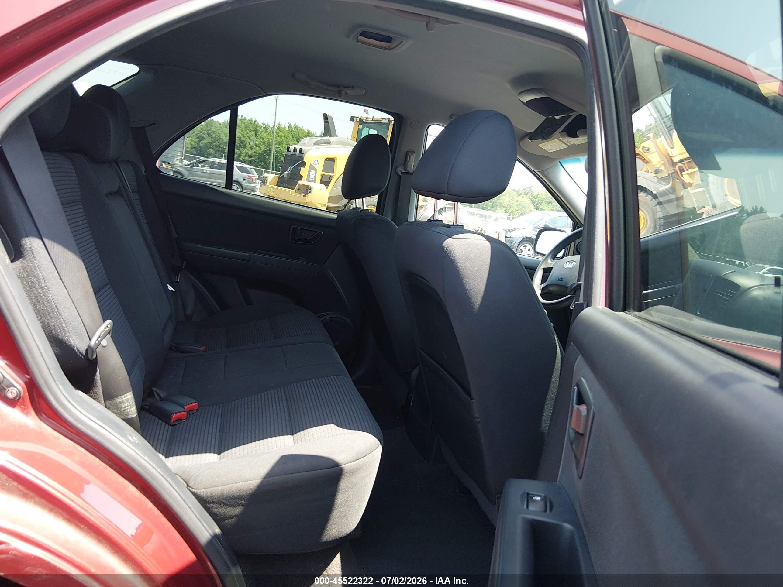 2009 Kia Sorento Lx Red vin: KNDJD735095890380