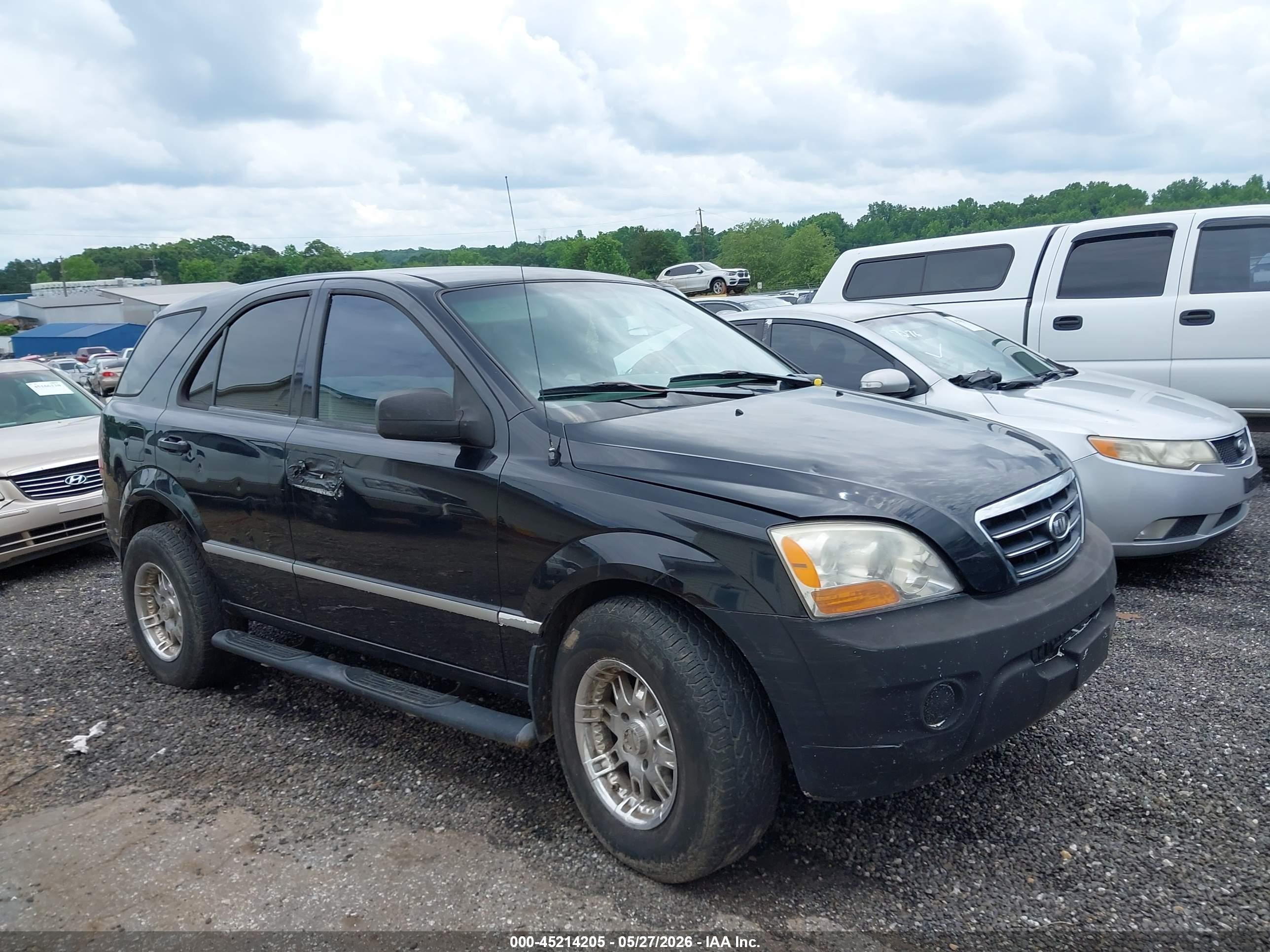 2008 Kia Sorento Lx Base Black vin: KNDJD735185840263