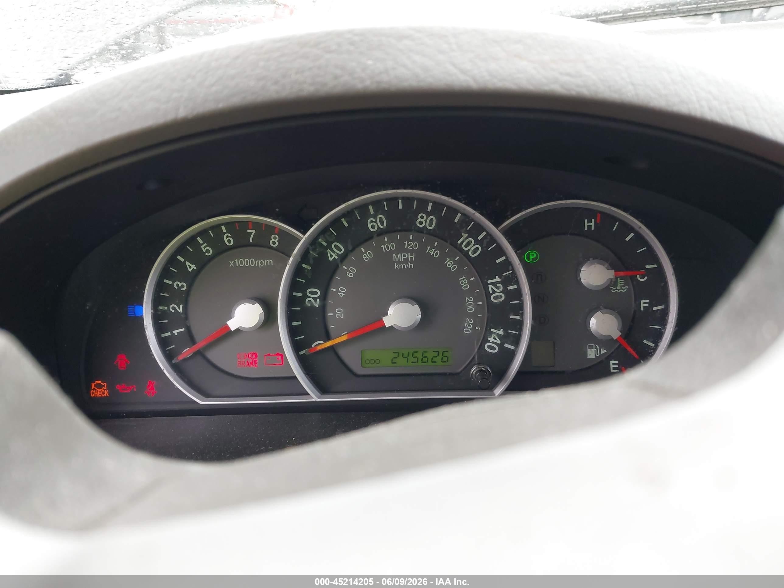 2008 Kia Sorento Lx Base Черный vin: KNDJD735185840263