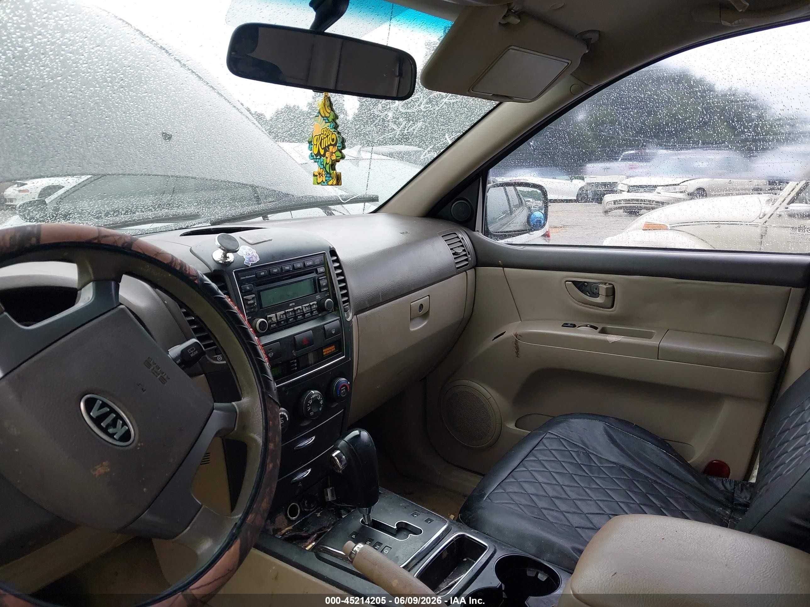 2008 Kia Sorento Lx Base Черный vin: KNDJD735185840263