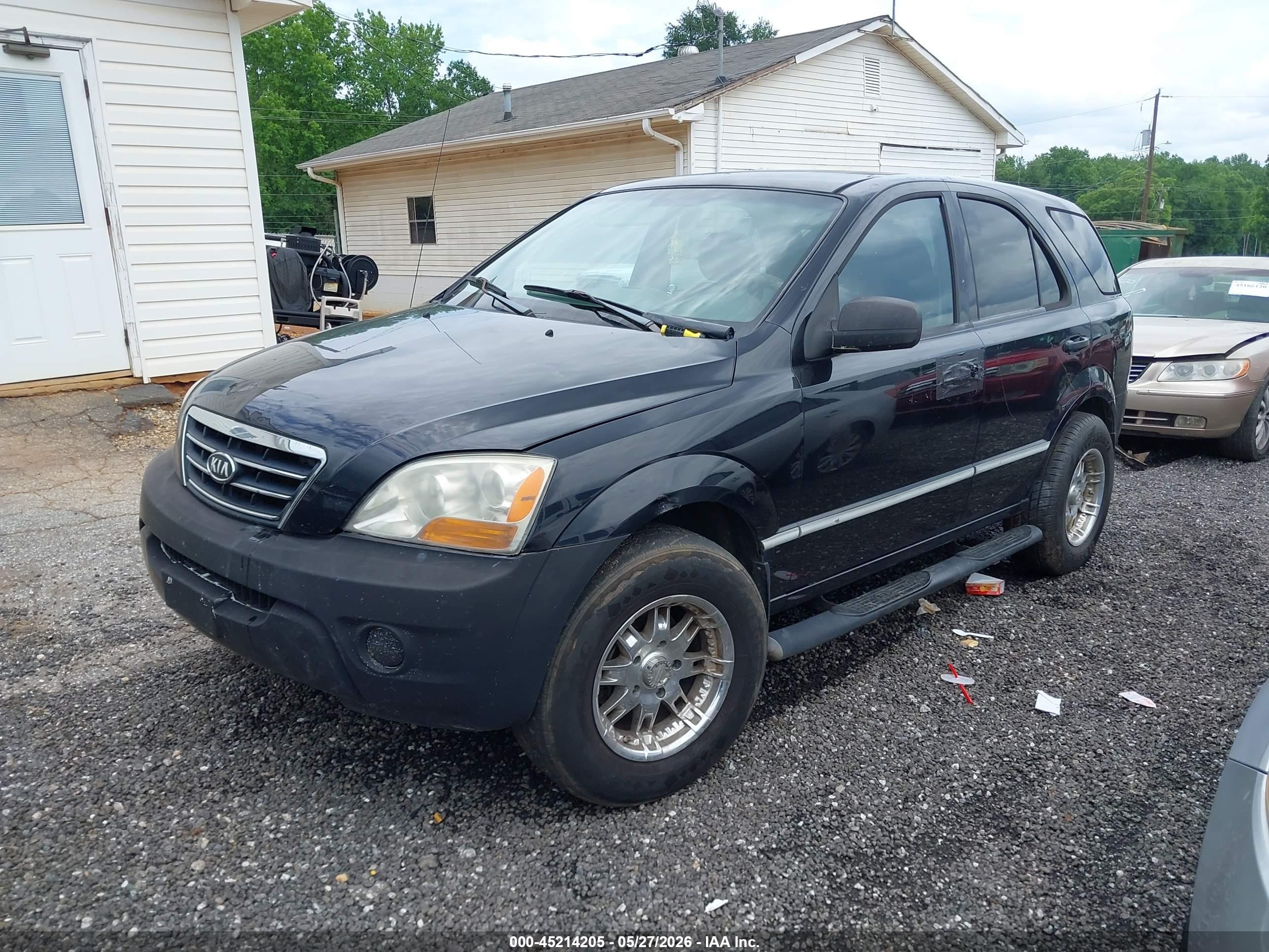 2008 Kia Sorento Lx Base Черный vin: KNDJD735185840263