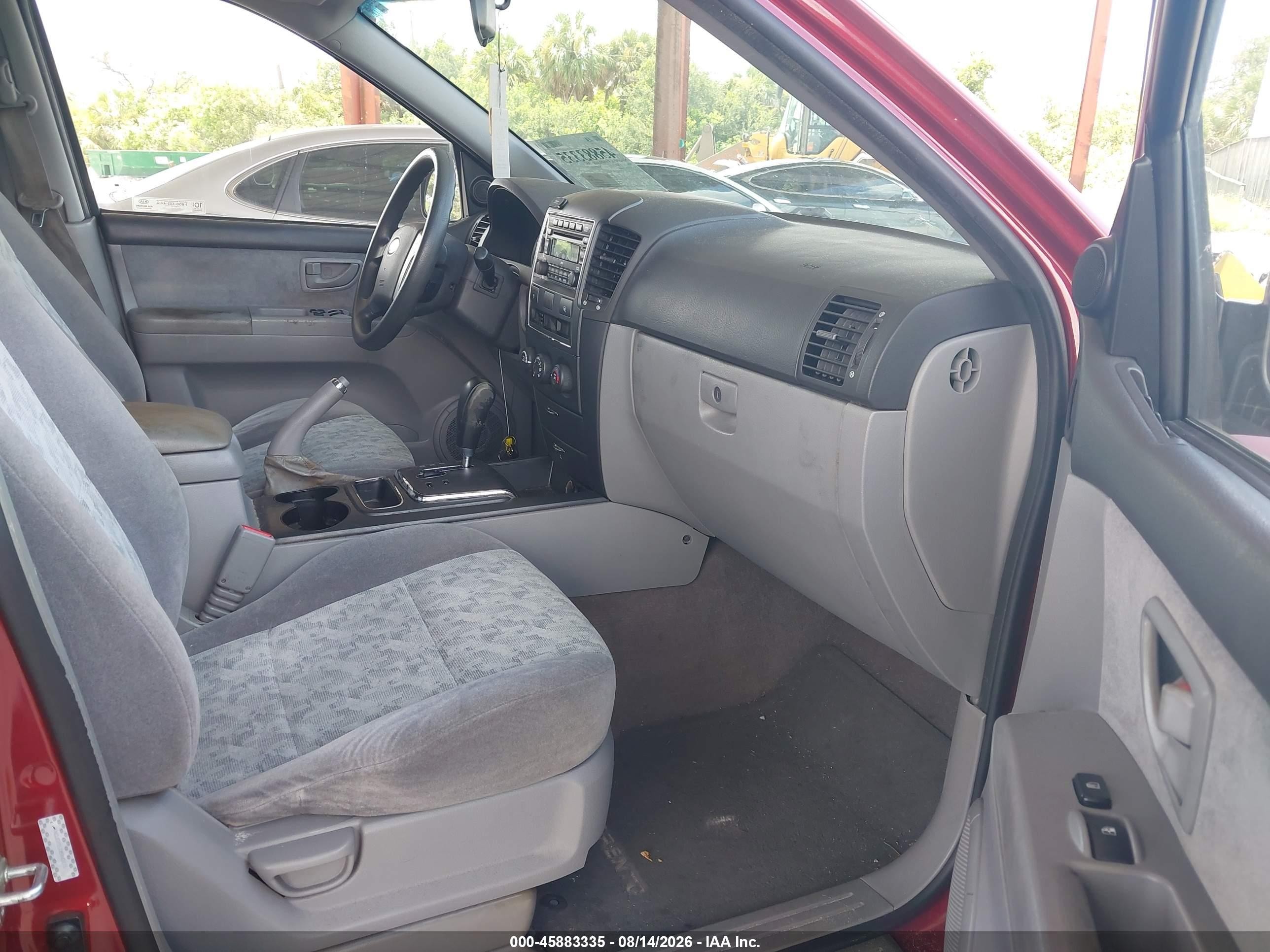 2008 Kia Sorento Lx Red vin: KNDJD735185843115