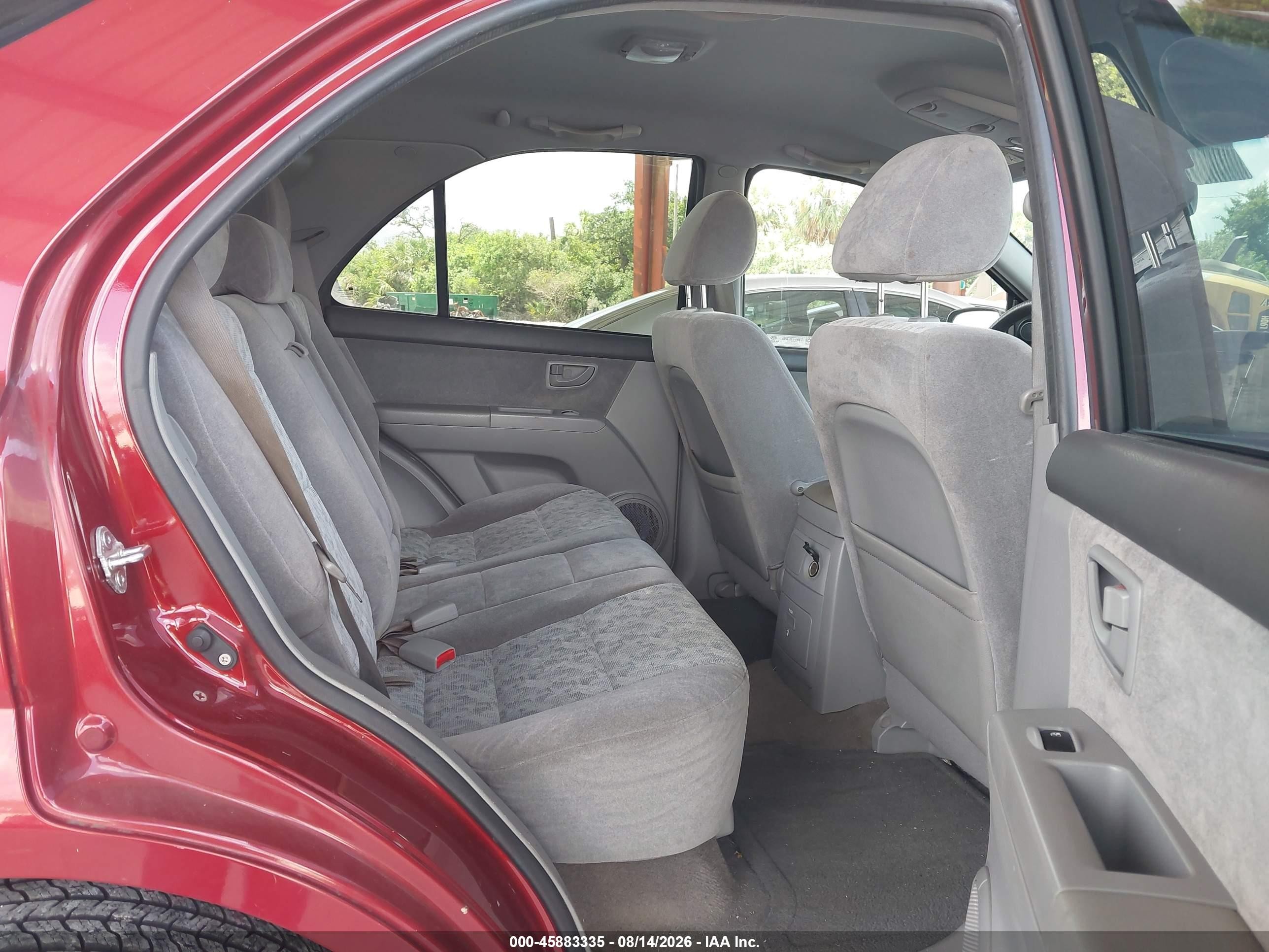 2008 Kia Sorento Lx Red vin: KNDJD735185843115