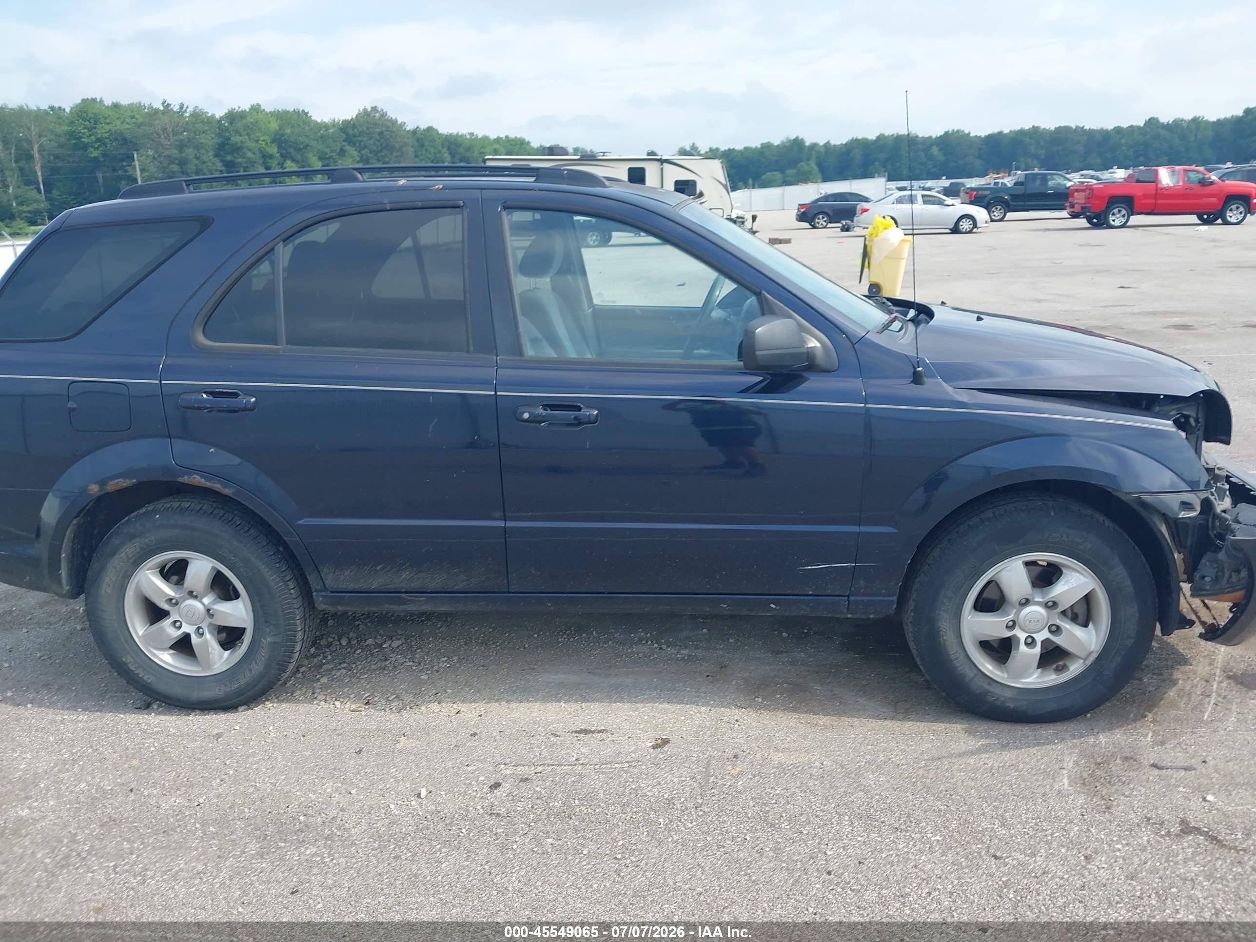 2008 Kia Sorento Lx Blue vin: KNDJD735185853160