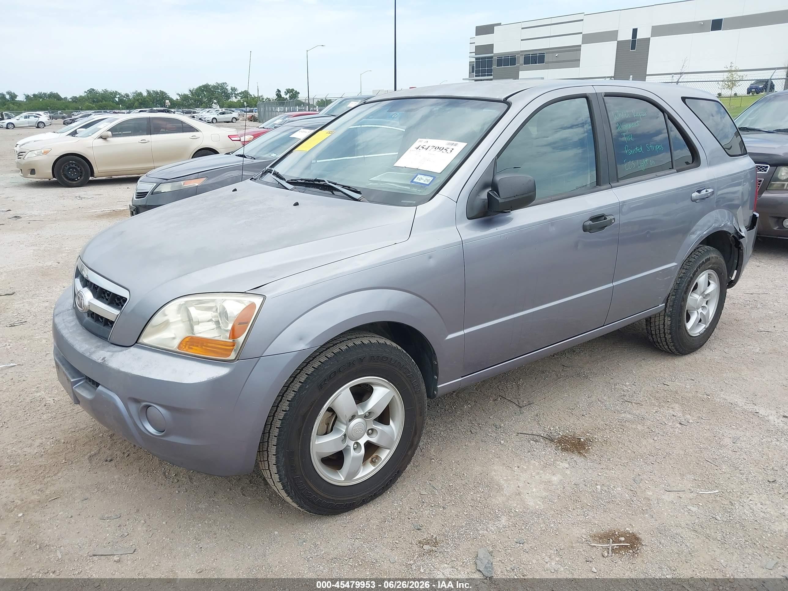 2009 Kia Sorento Lx Base Gray vin: KNDJD735195888752