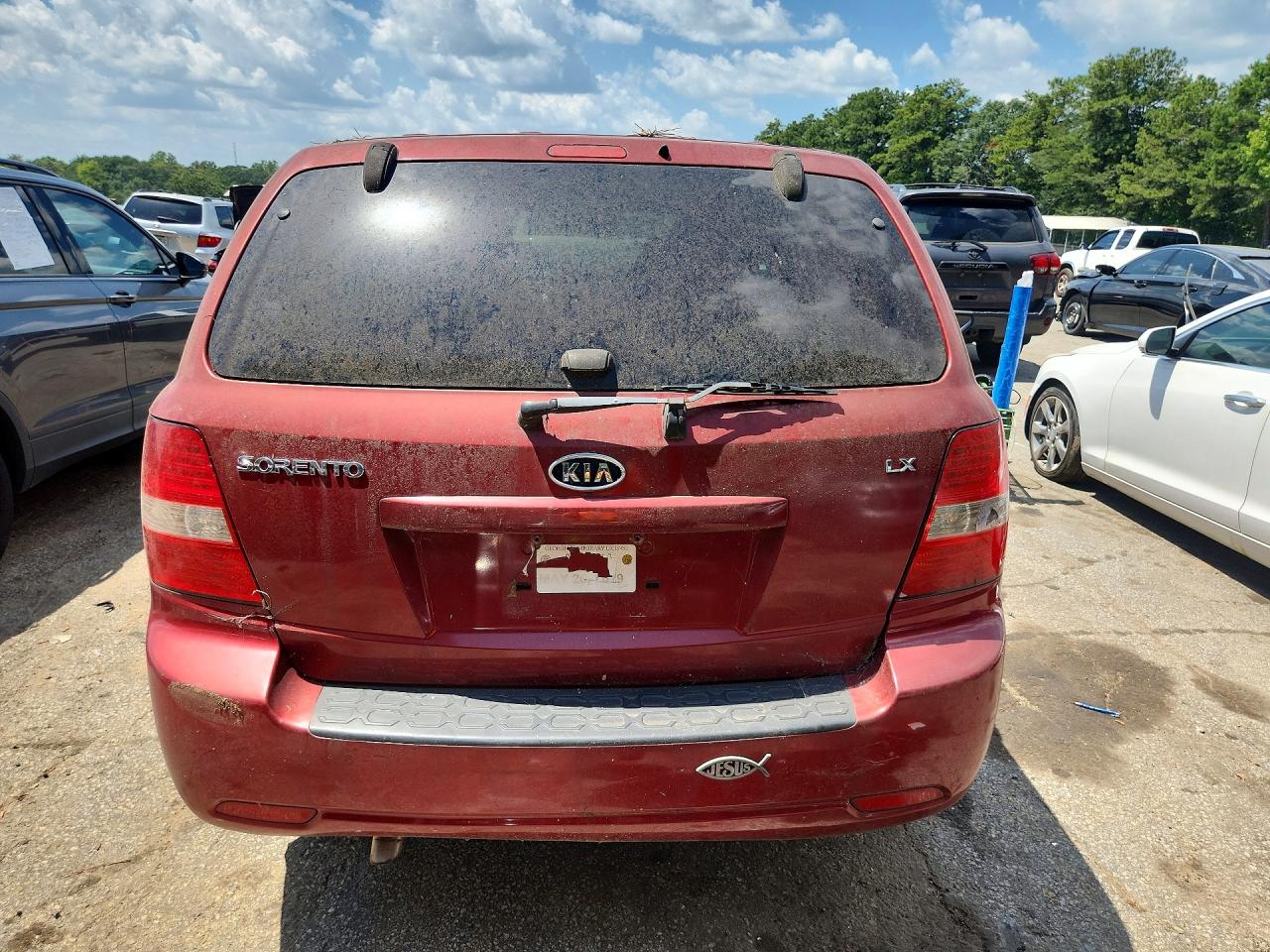 2009 Kia Sorento Base Red vin: KNDJD735195889710