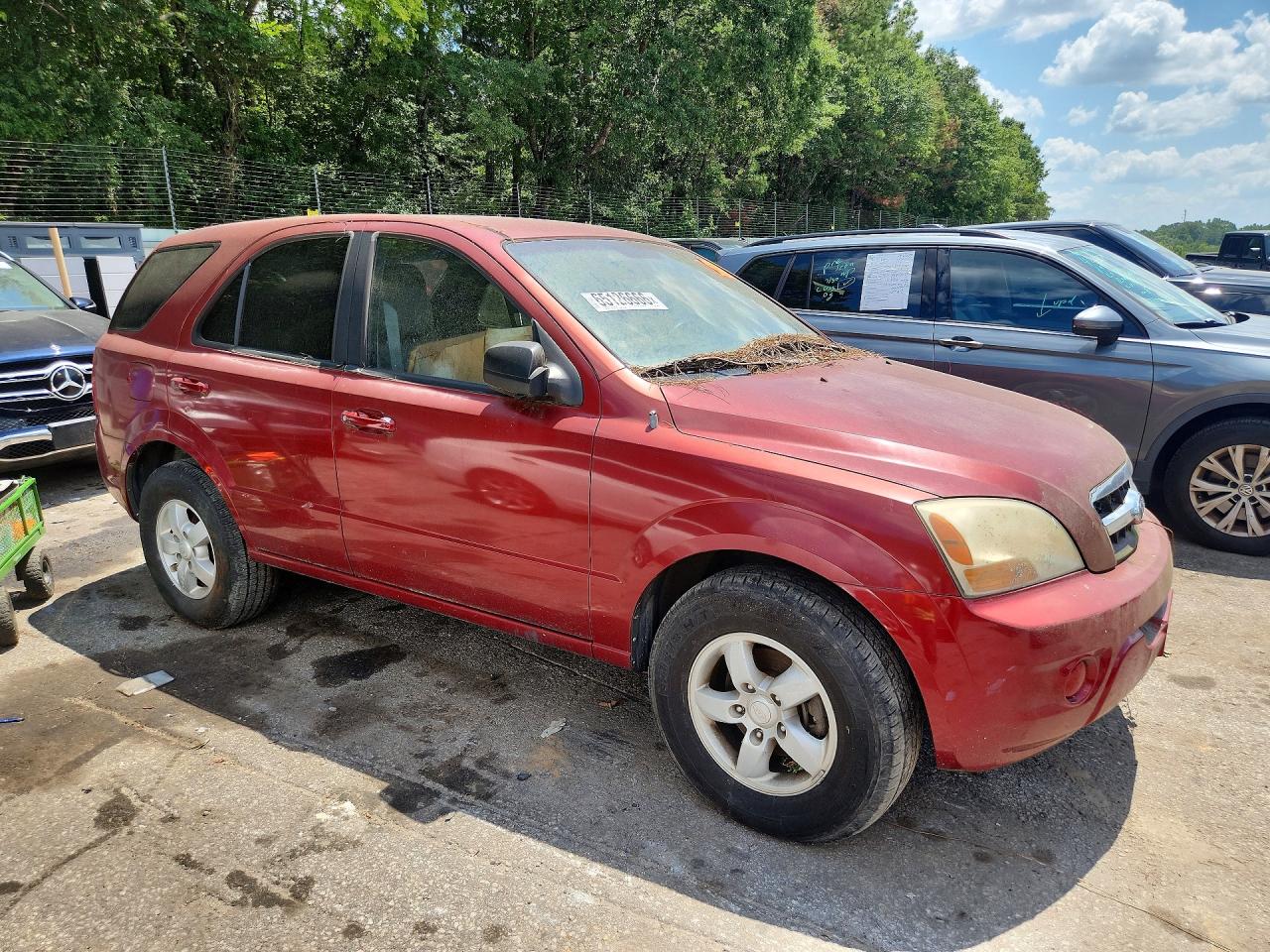 2009 Kia Sorento Base Red vin: KNDJD735195889710