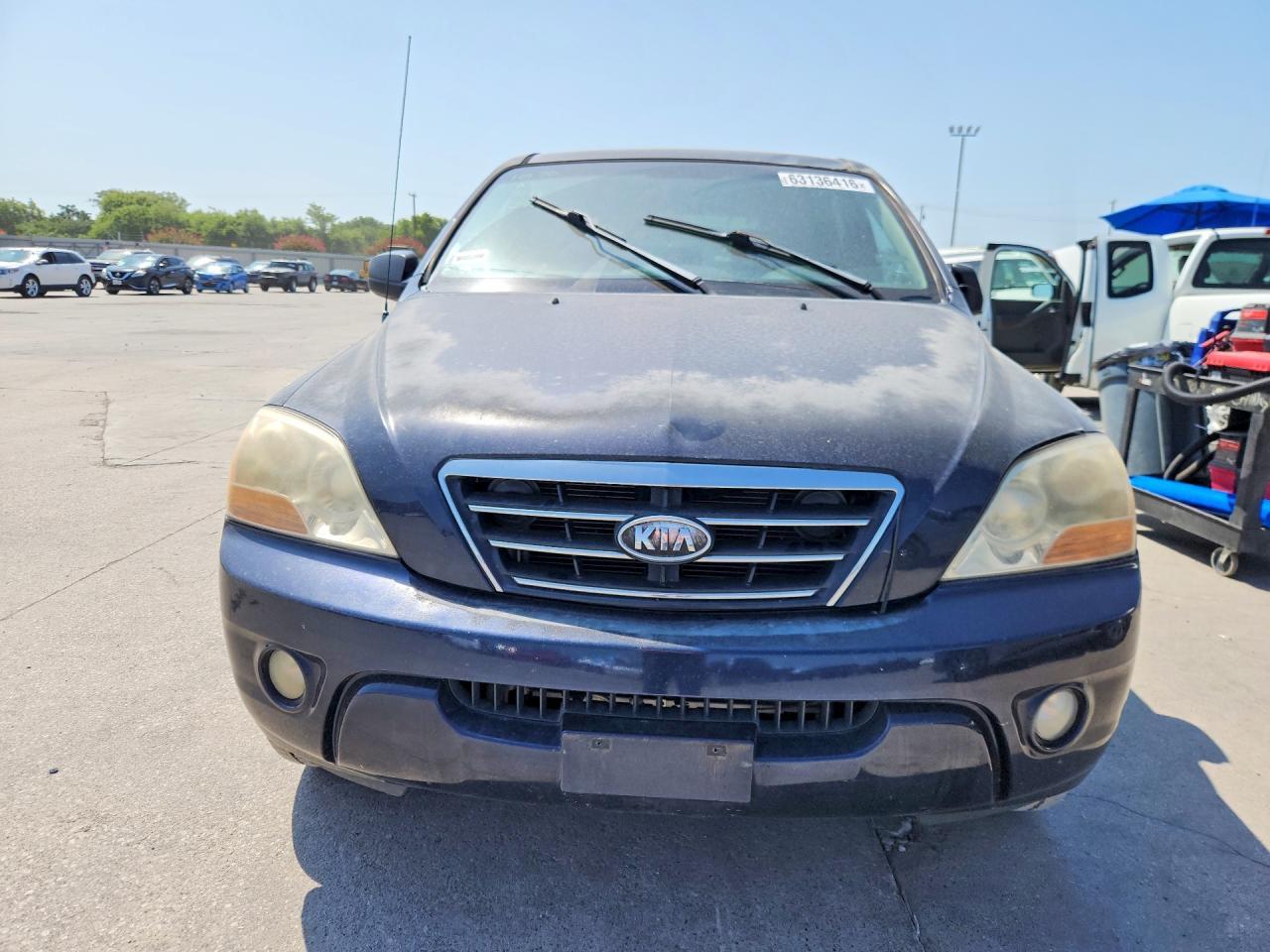 2008 Kia Sorento Base Black vin: KNDJD735285846797