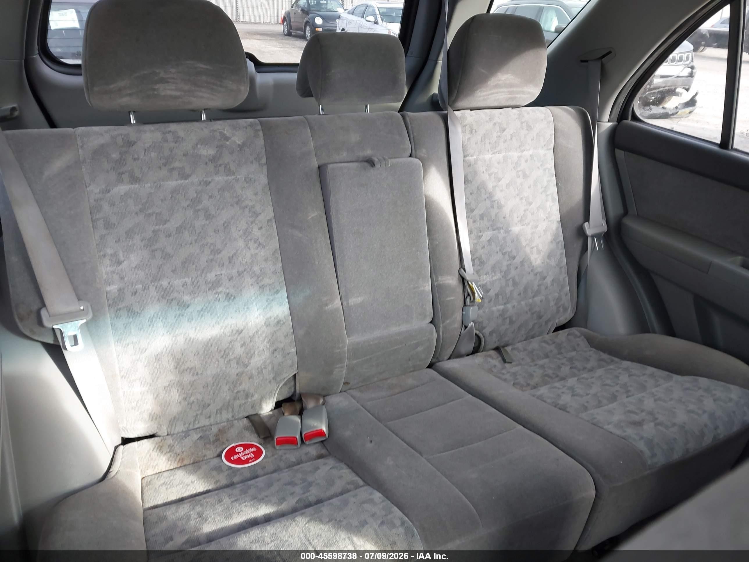 2008 Kia Sorento Lx Gray vin: KNDJD735385764481