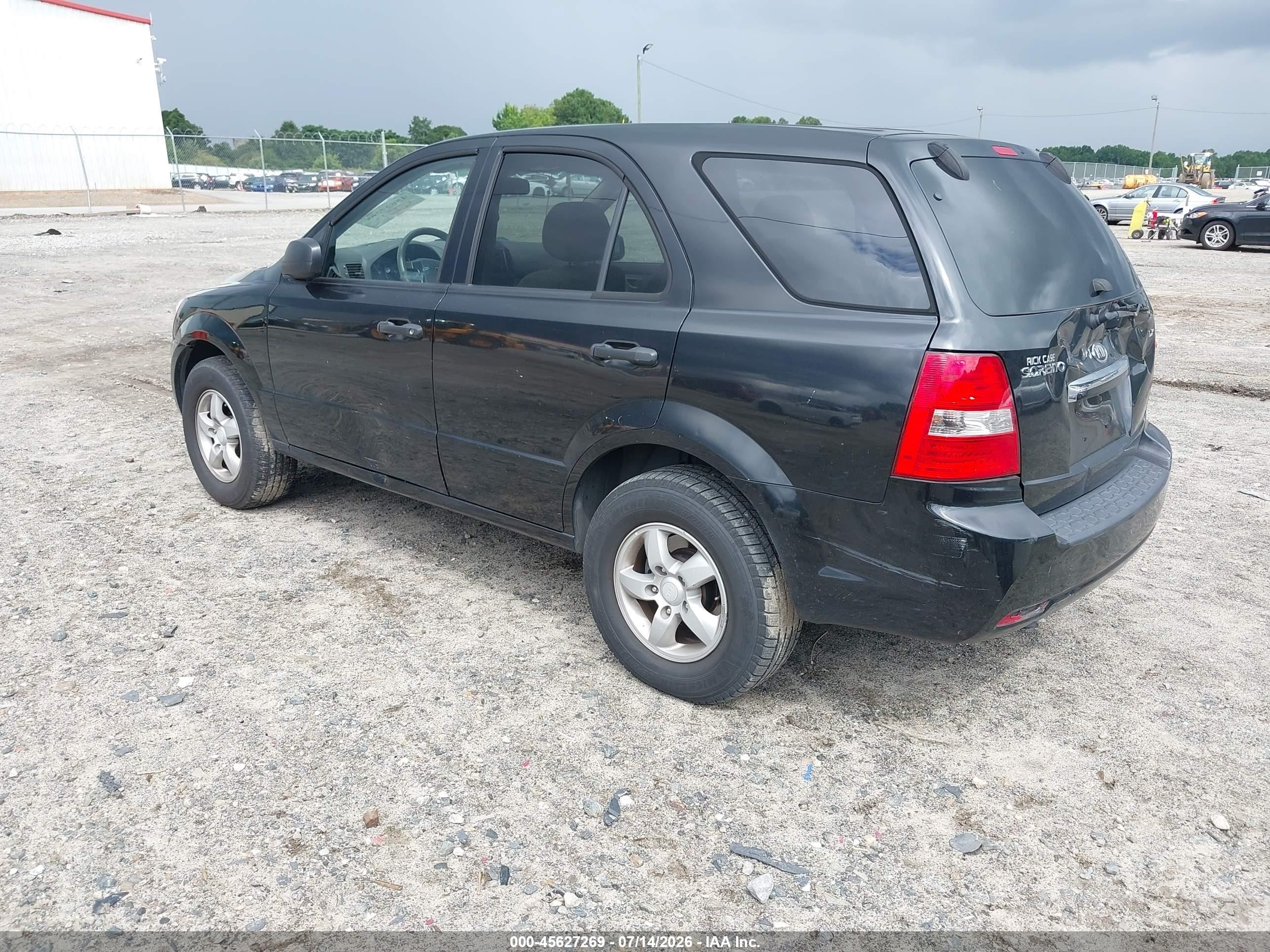 2008 Kia Sorento Lx Base Black vin: KNDJD735385813677
