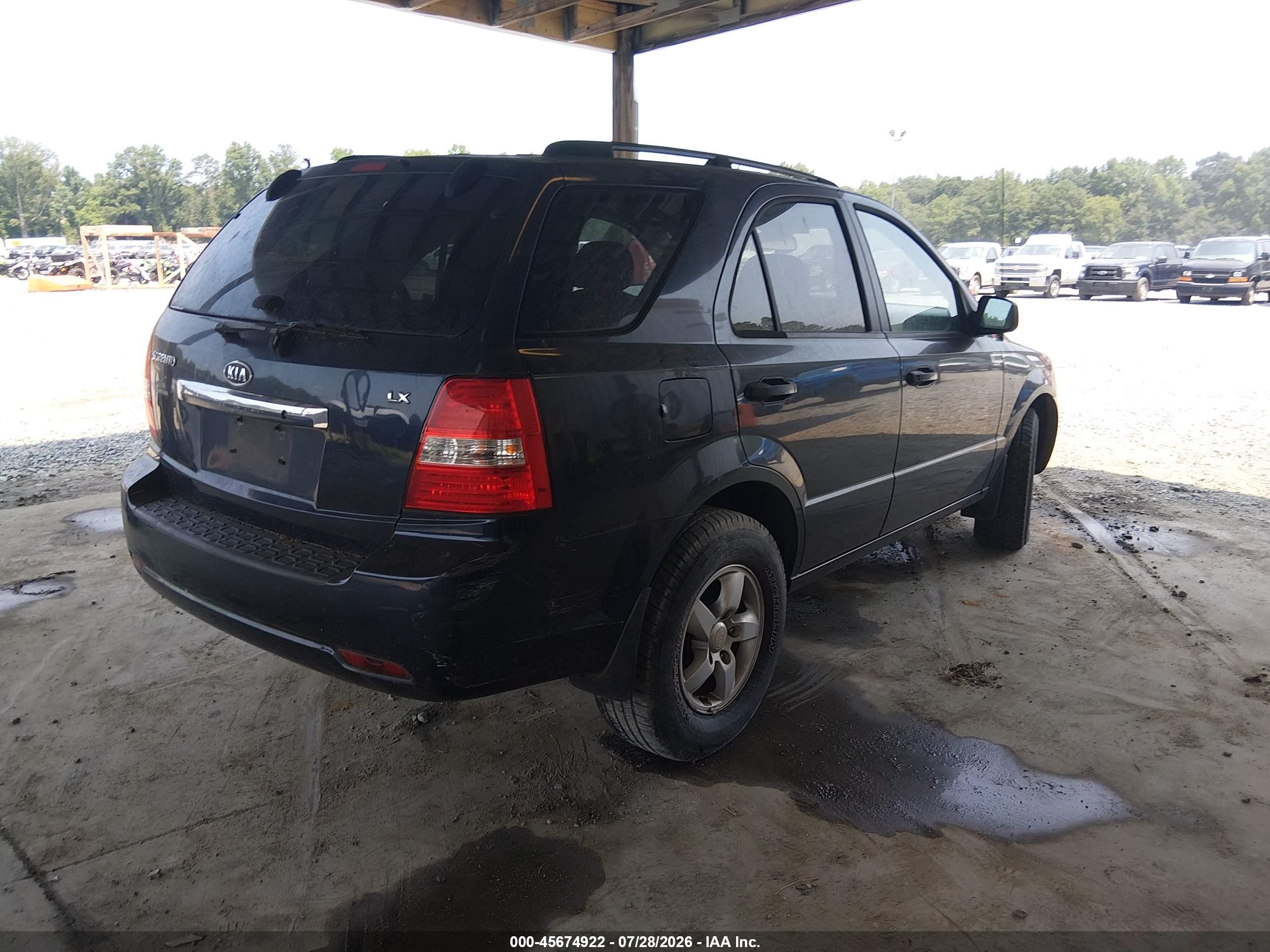 2008 Kia Sorento Lx Blue vin: KNDJD735385825599