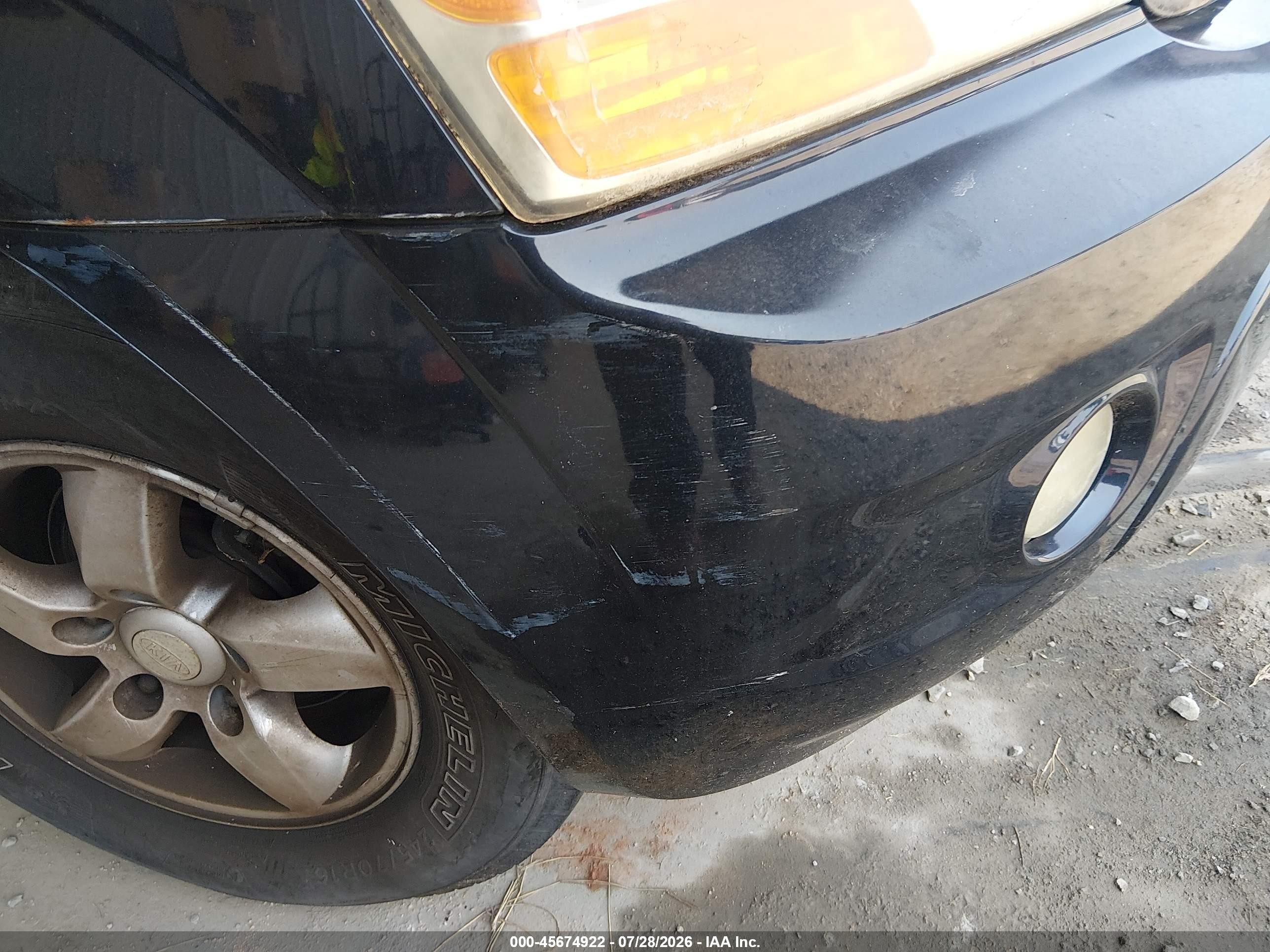 2008 Kia Sorento Lx Blue vin: KNDJD735385825599