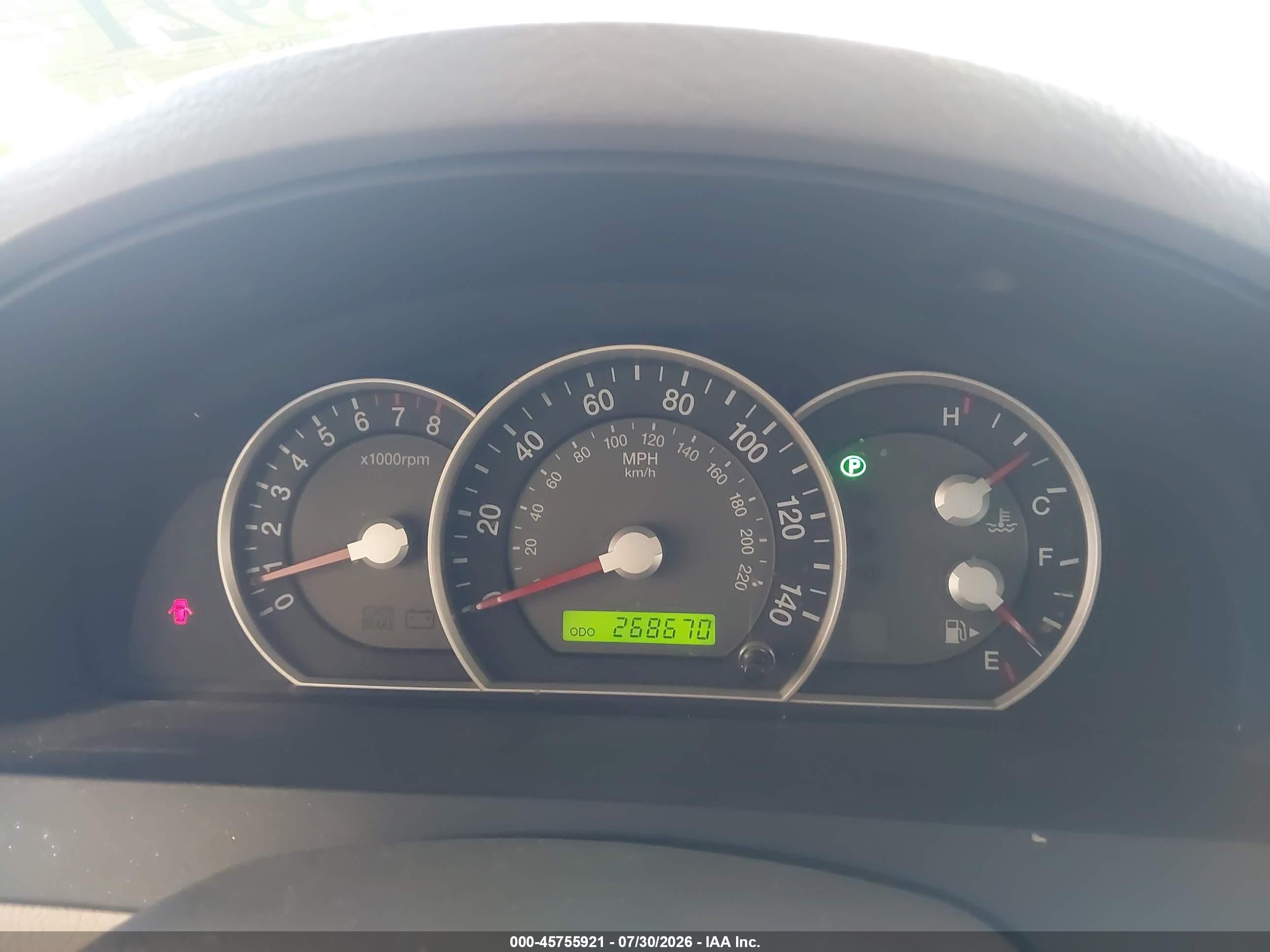 2008 Kia Sorento Lx Black vin: KNDJD735385844654
