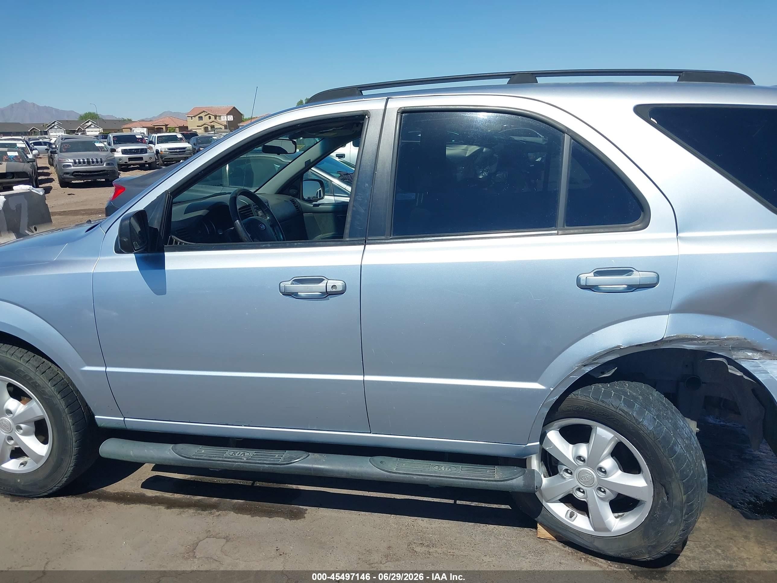 2008 Kia Sorento Lx Gray vin: KNDJD735685764085