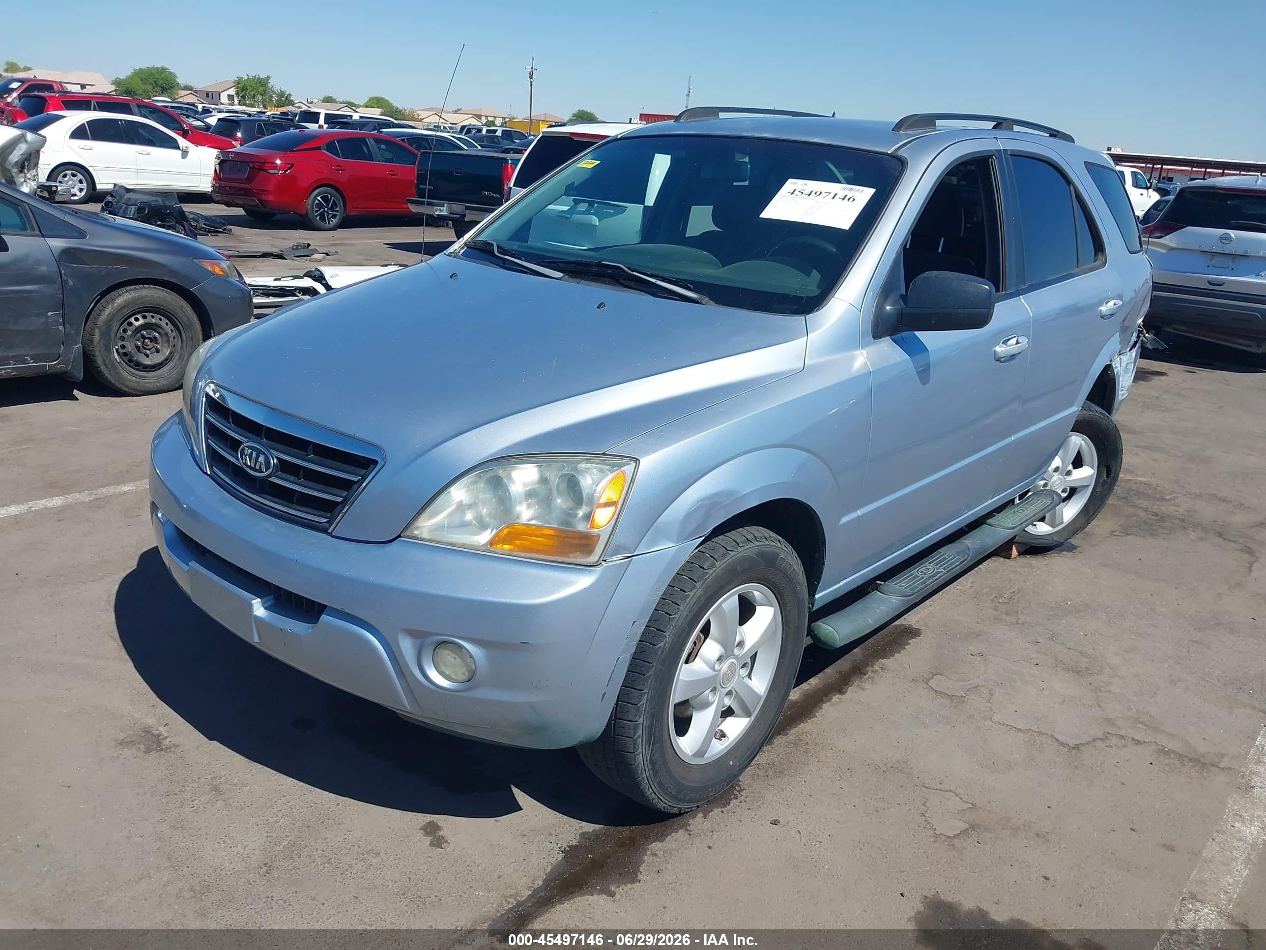 2008 Kia Sorento Lx Gray vin: KNDJD735685764085