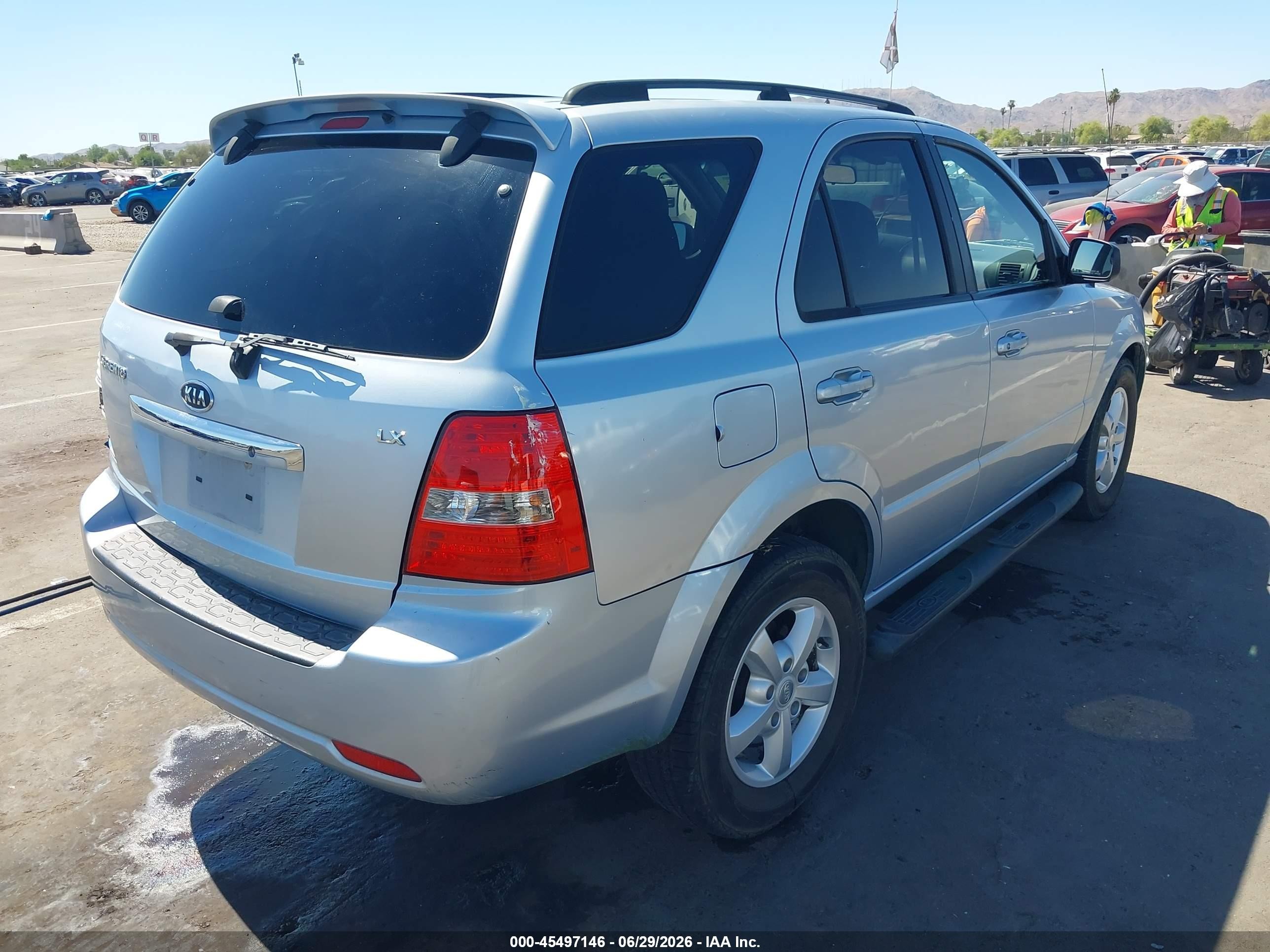 2008 Kia Sorento Lx Gray vin: KNDJD735685764085