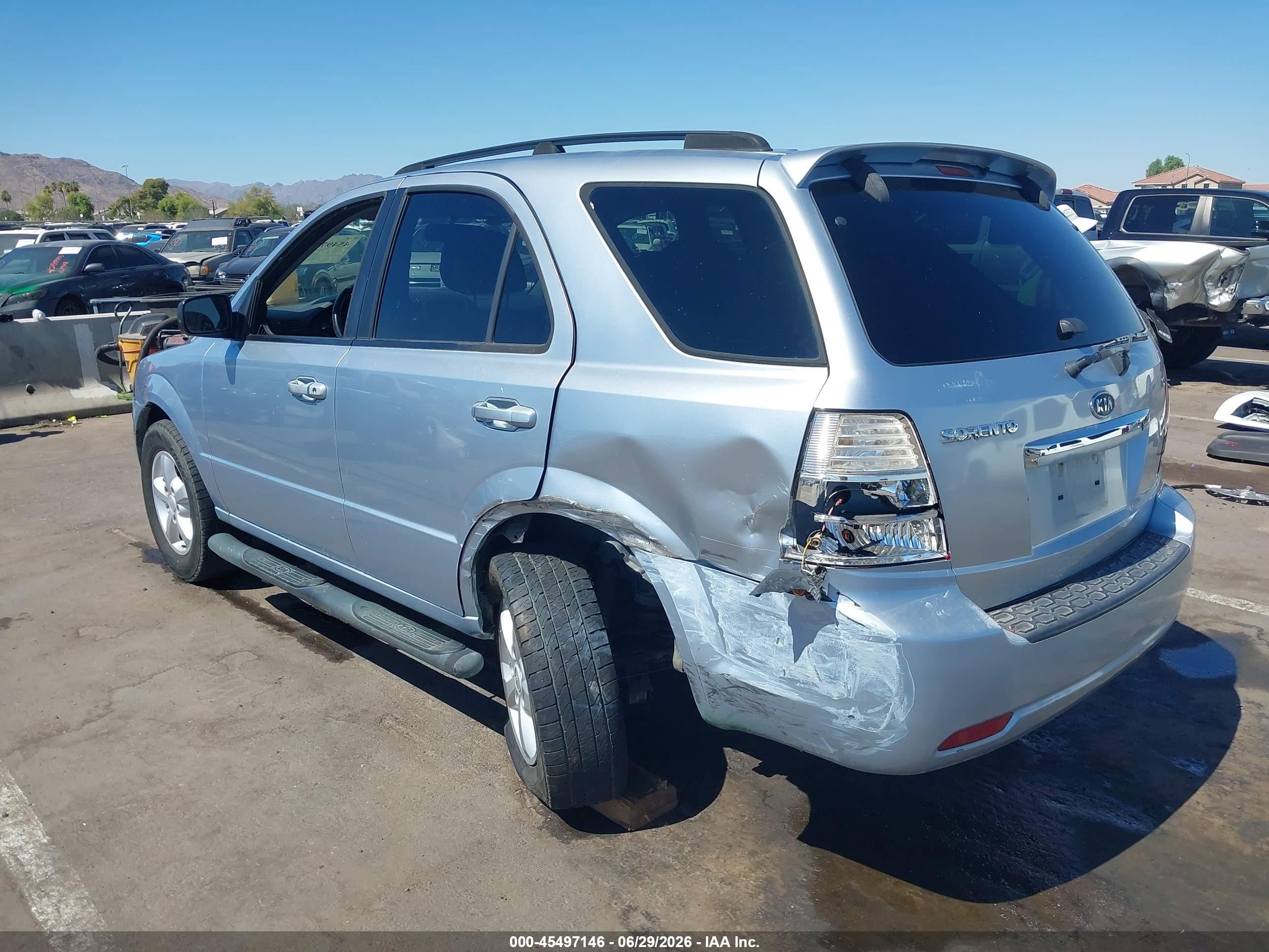 2008 Kia Sorento Lx Gray vin: KNDJD735685764085